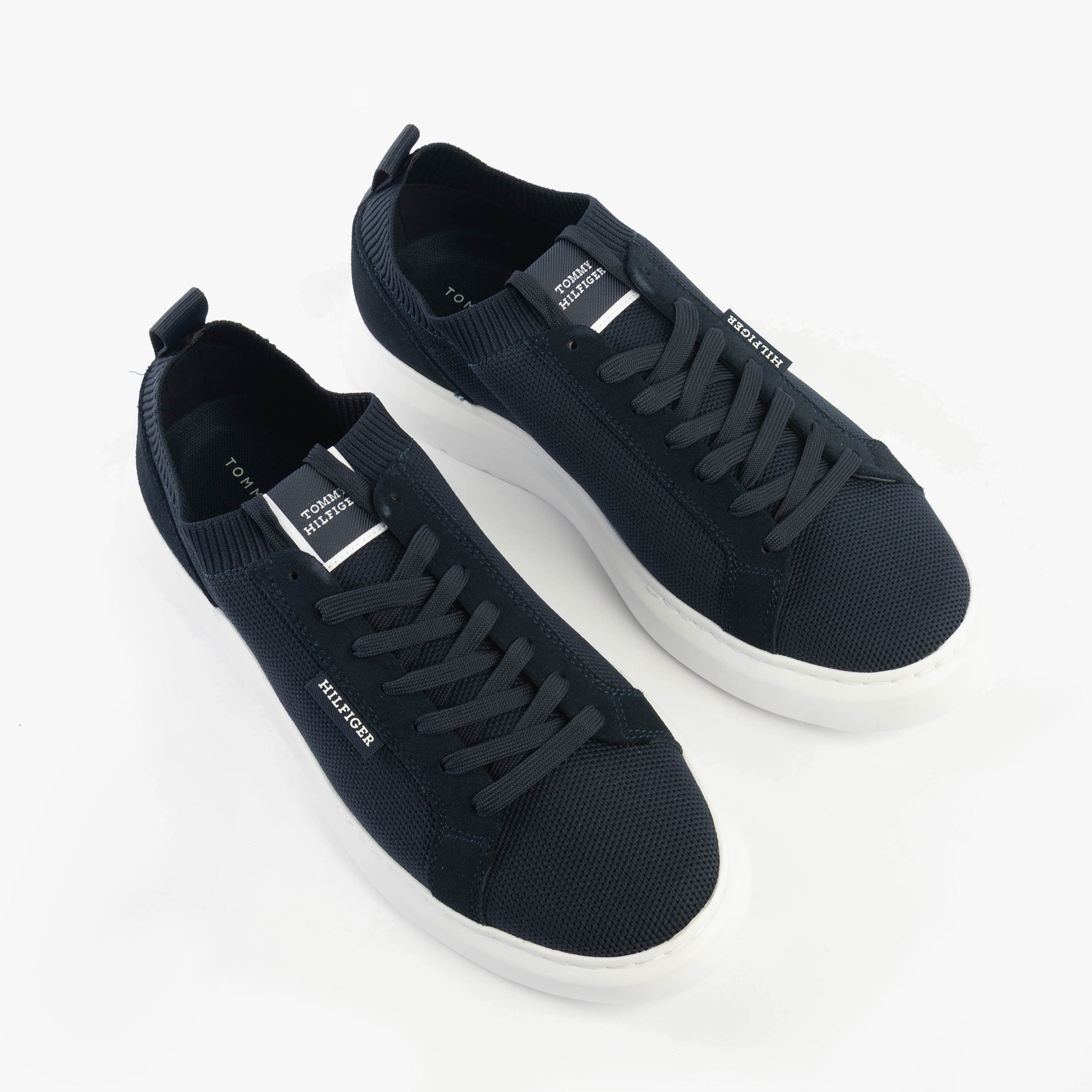 Tommy Hilfiger MONO-SOCK KNIT Mens Trainers Desert Sky