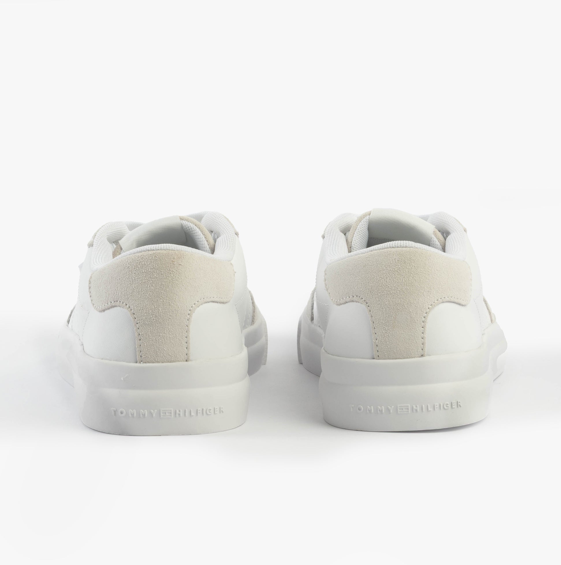 Tommy Hilfiger SUEDE CONTRAST CUPSOLE Mens Trainers White