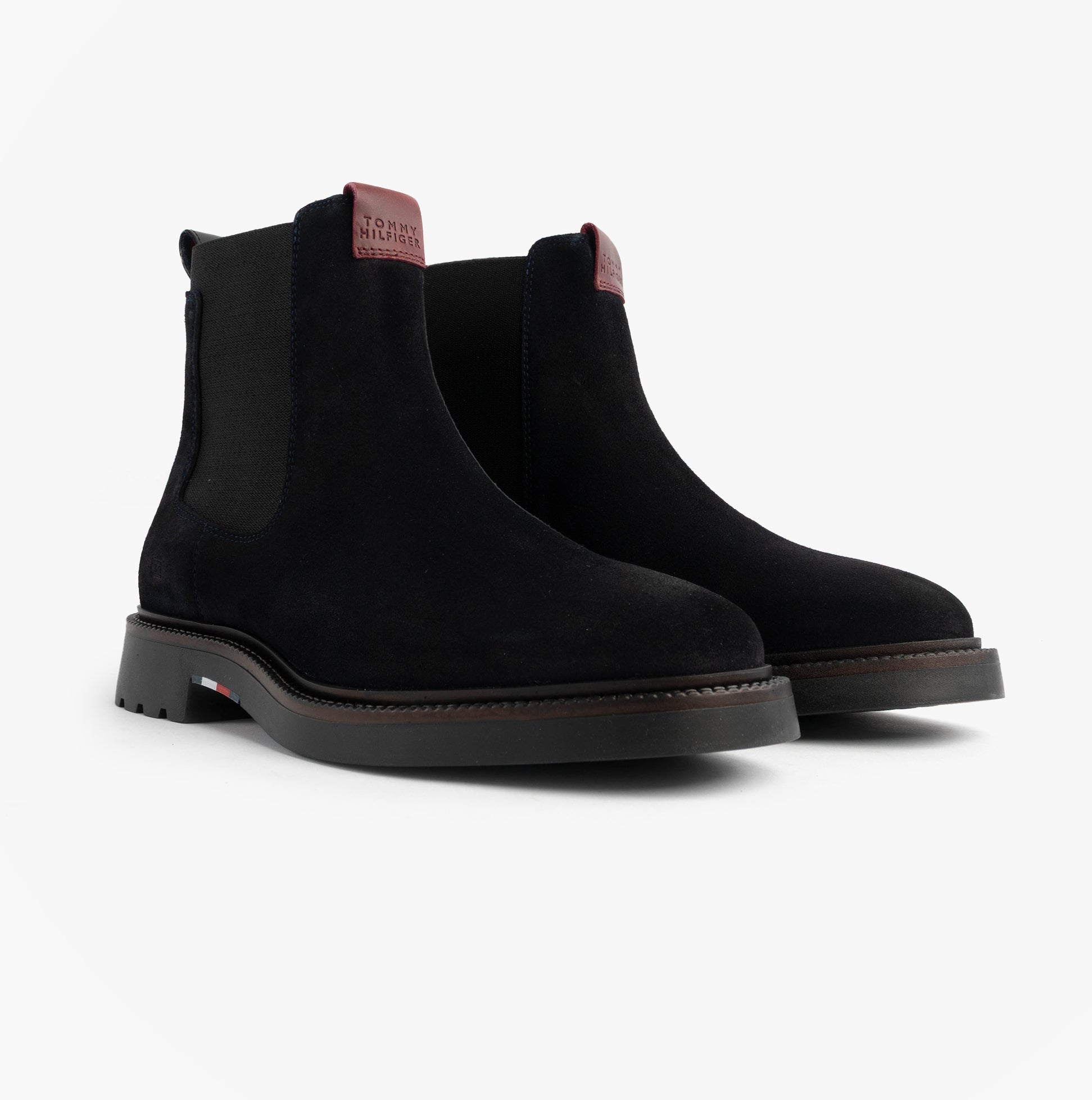 Tommy Hilfiger HILFIGER COMFORT Mens Suede Chelsea Boots Desert Sky