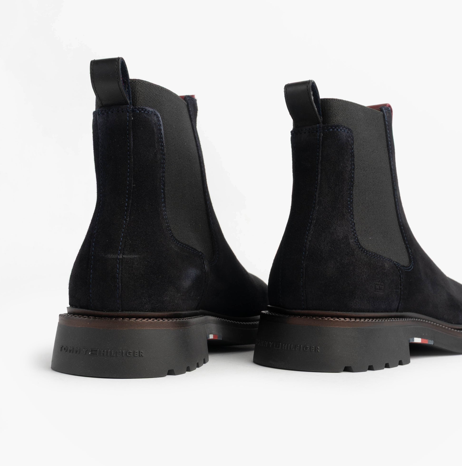 Tommy Hilfiger HILFIGER COMFORT Mens Suede Chelsea Boots Desert Sky