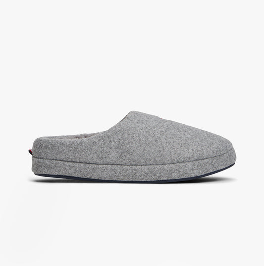 Tommy Hilfiger HILFIGER FELT HOUSE Mens House Slippers Universal Grey