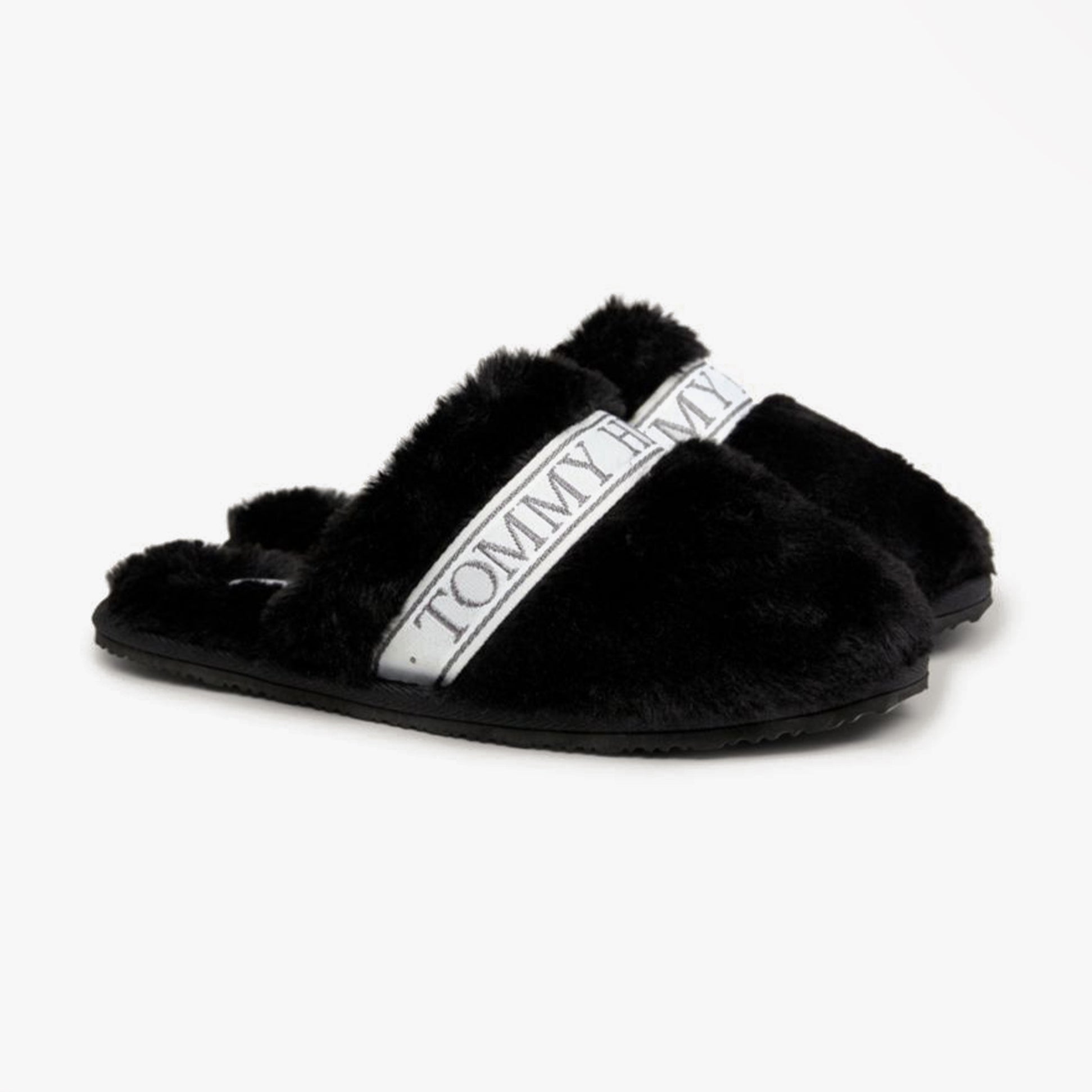 Tommy Hilfiger TOMMY FUR HOTEL  Womens Slippers Black