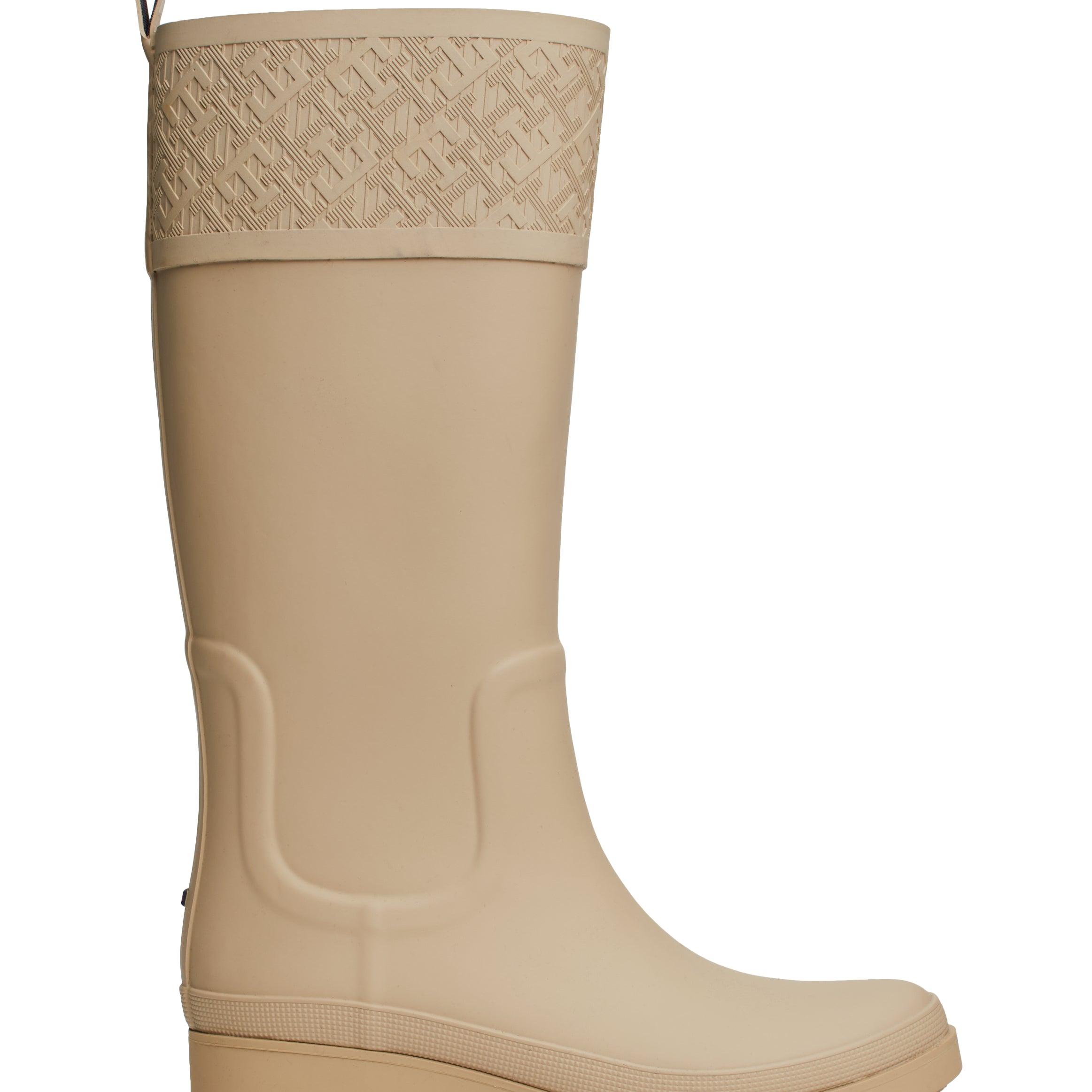 Tommy Hilfiger RUBBER Womens Long Boots Beige