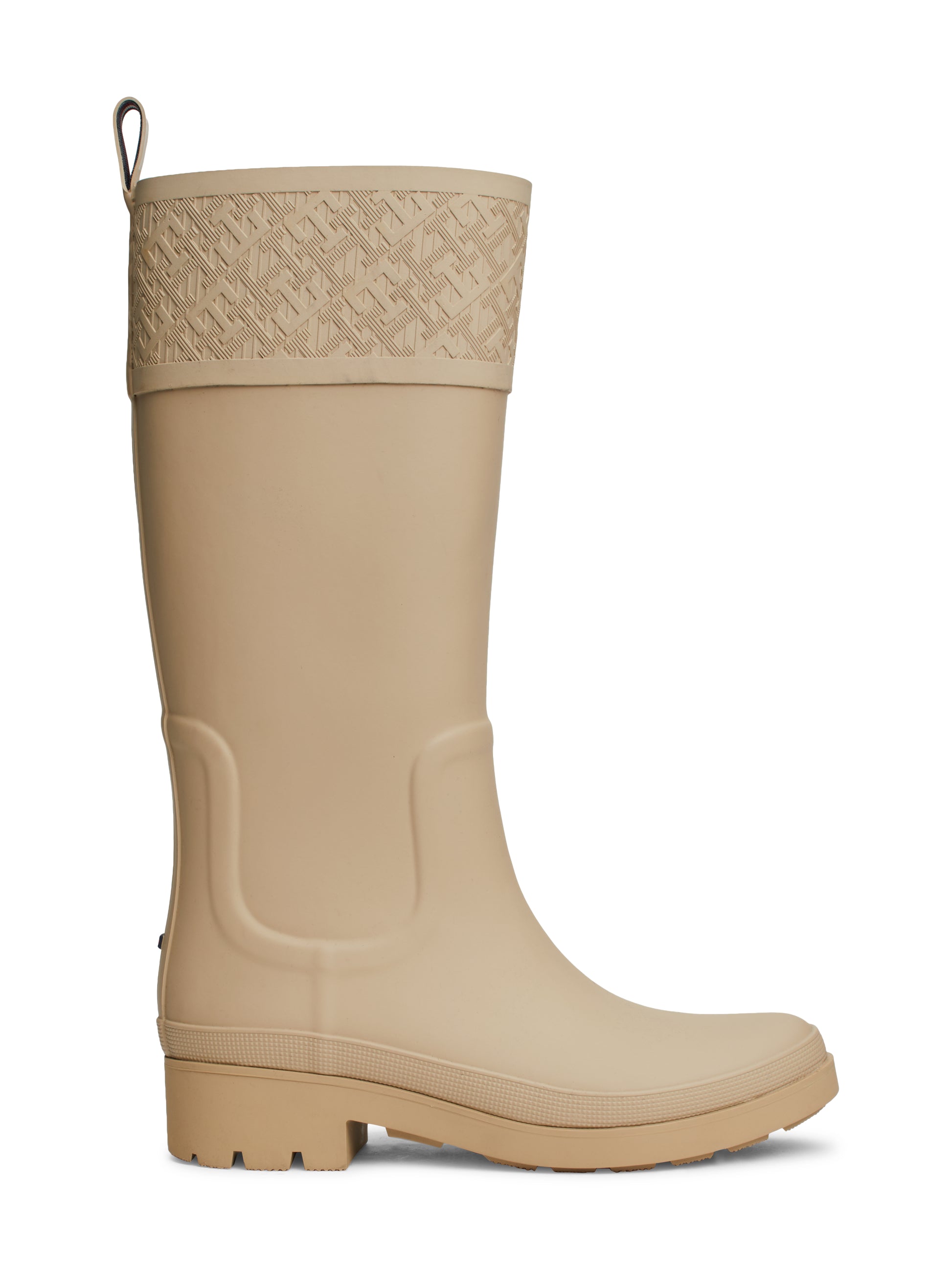 Tommy Hilfiger RUBBER Womens Long Boots Beige