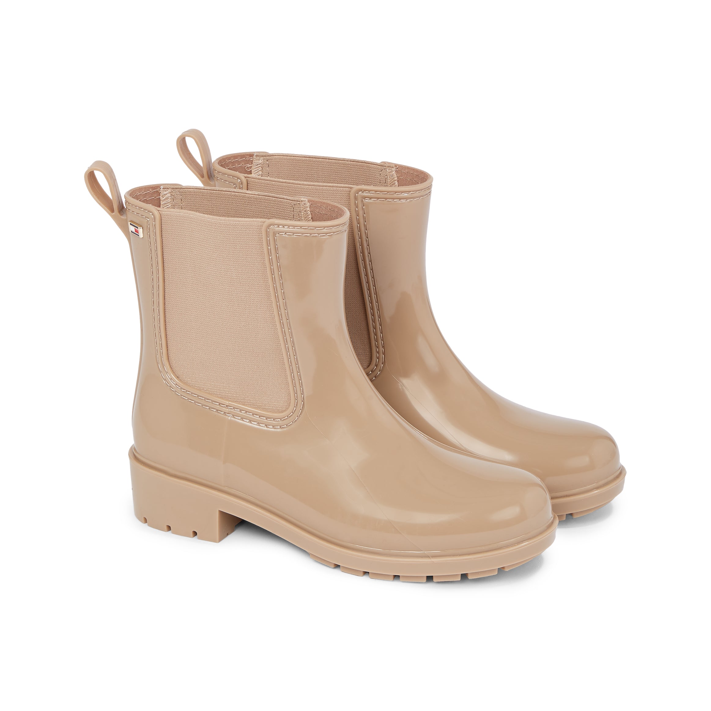 Tommy Hilfiger FLAG Womens Rainboots Beige