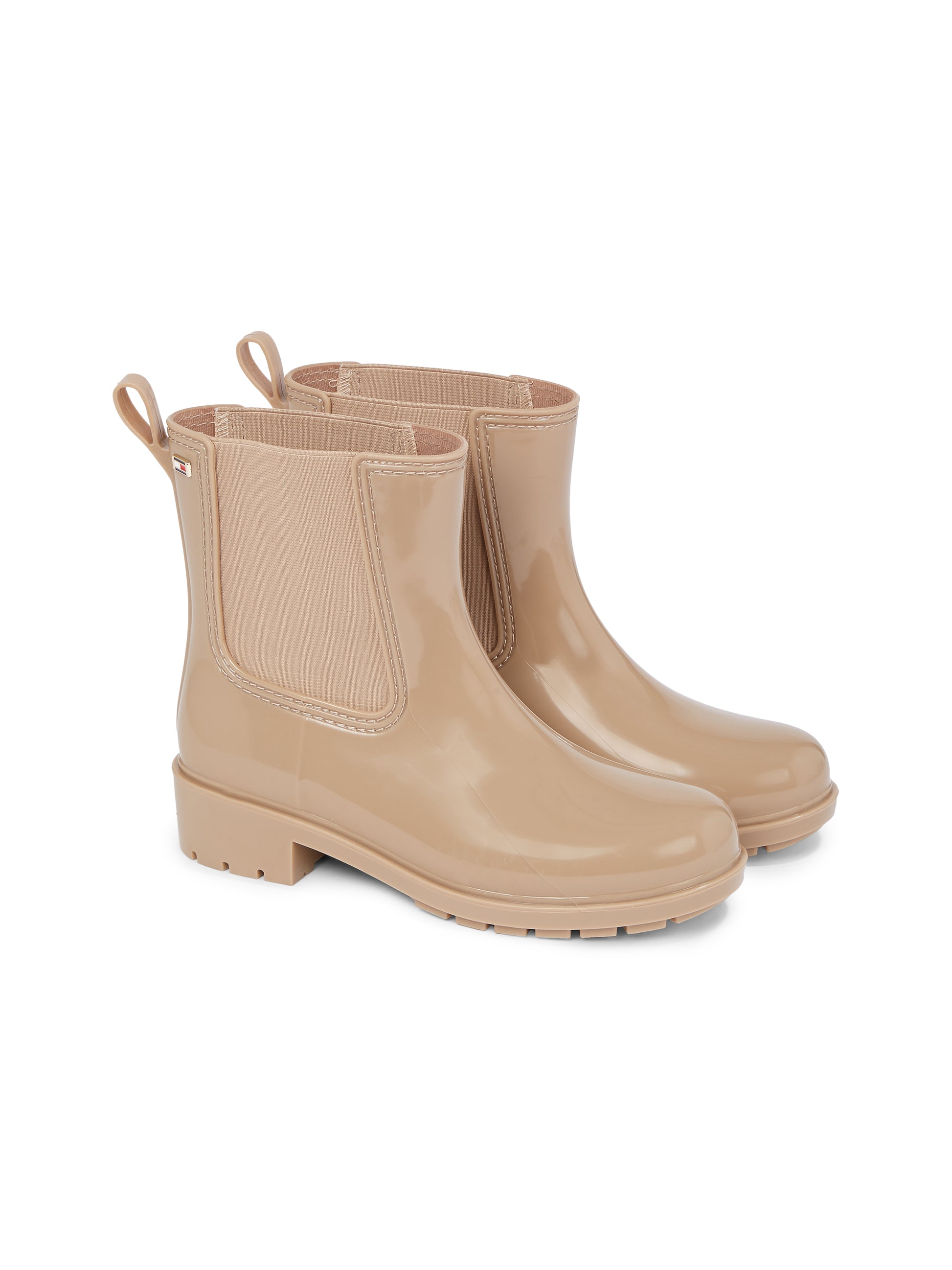 Tommy Hilfiger FLAG Womens Rainboots Beige