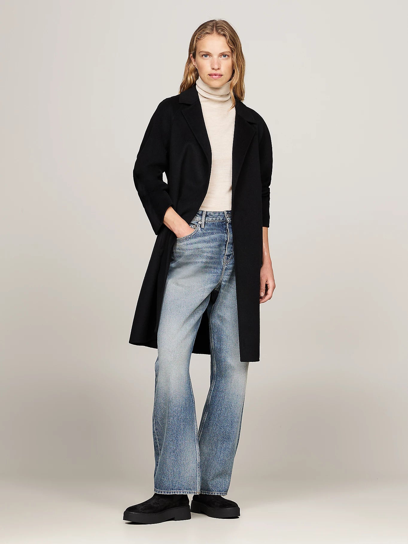 Tommy Hilfiger MINIMAL SUEDE Womens Chelsea Boots Black