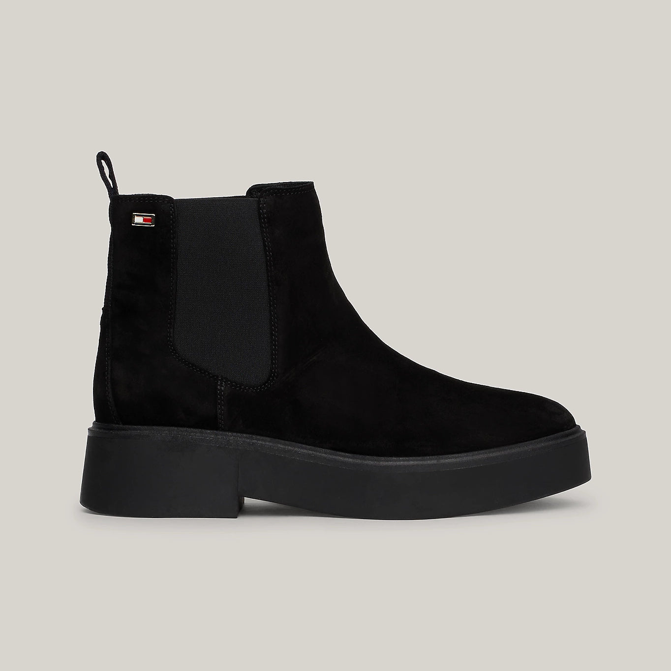 Tommy Hilfiger MINIMAL SUEDE Womens Chelsea Boots Black