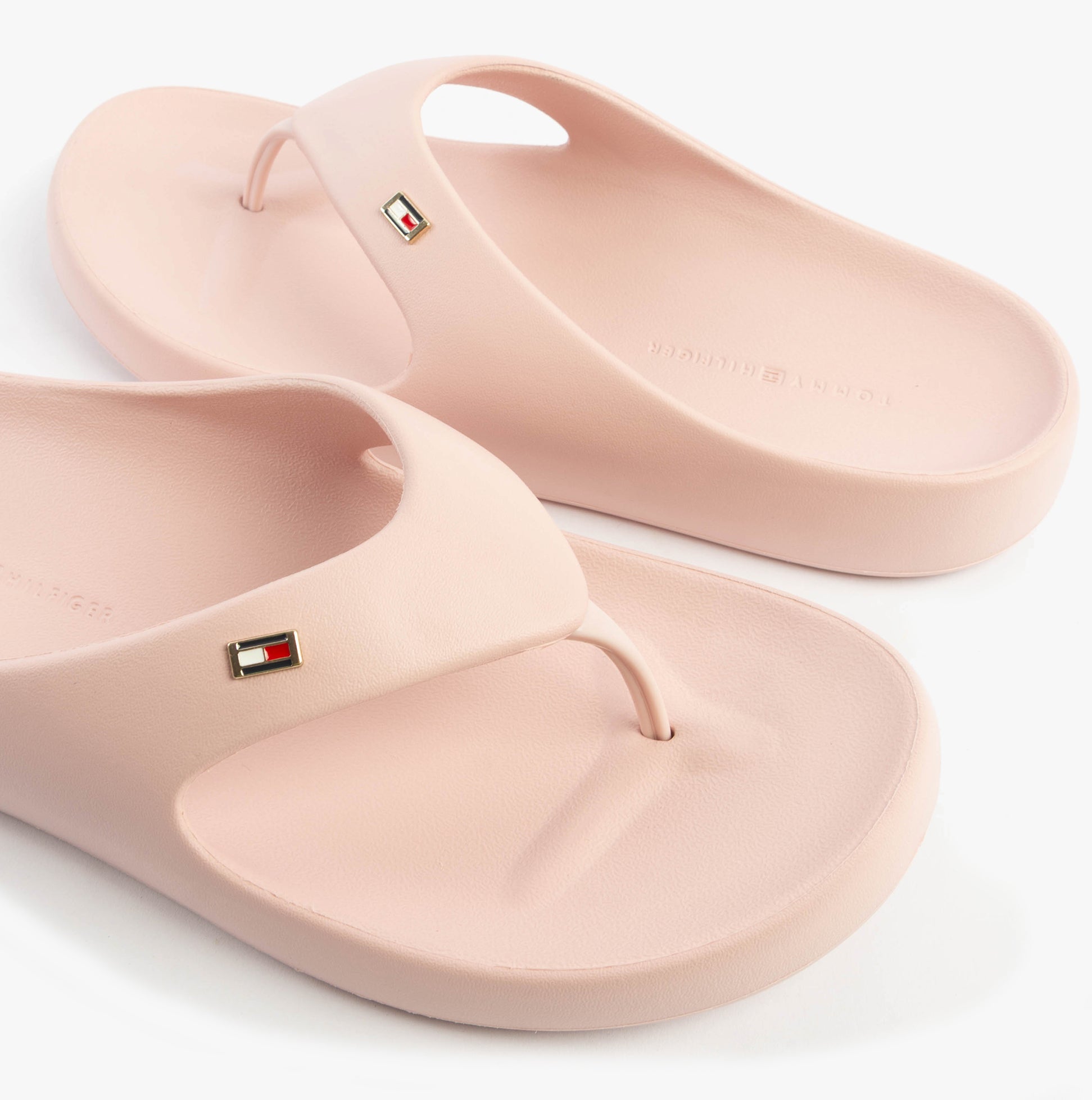 Tommy Hilfiger ENAMEL FLAG CONTOURED Womens Sandals Foggy Pink