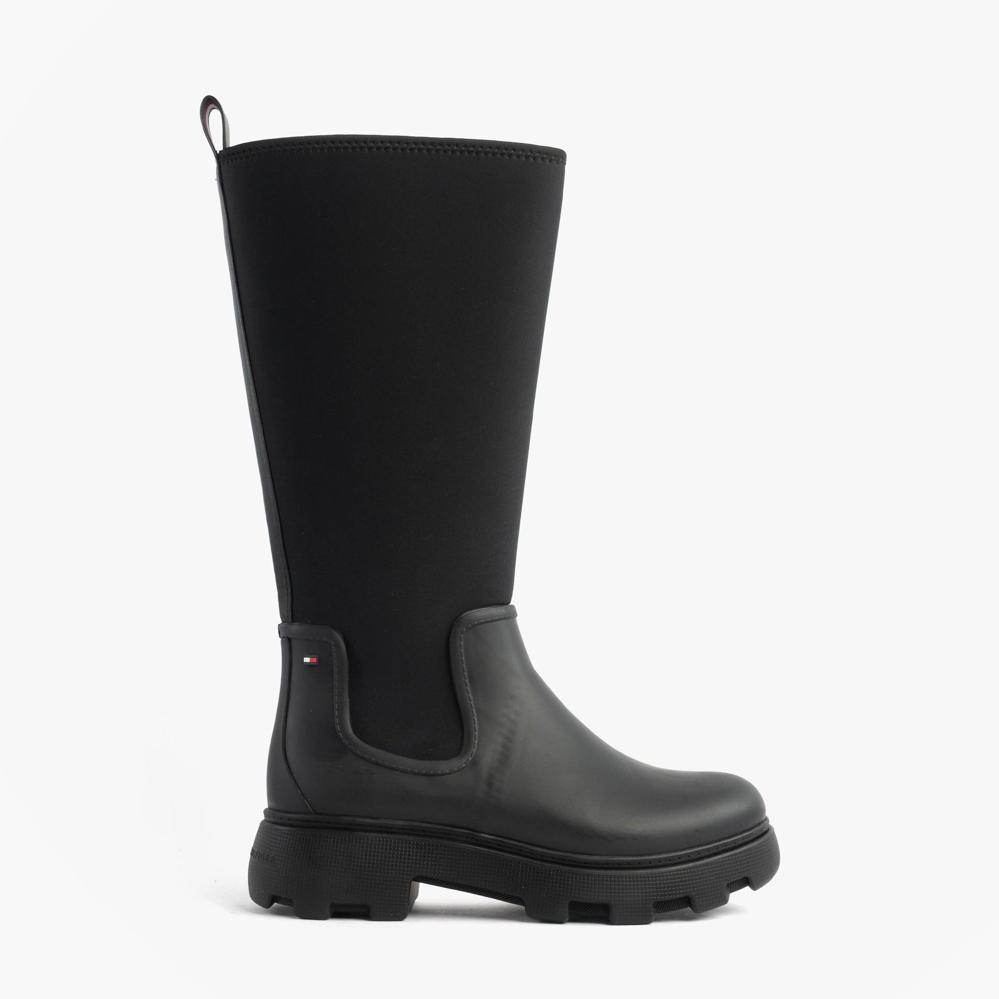 Tommy Hilfiger FLAG LONG RAINBOOT Womens Boots Black