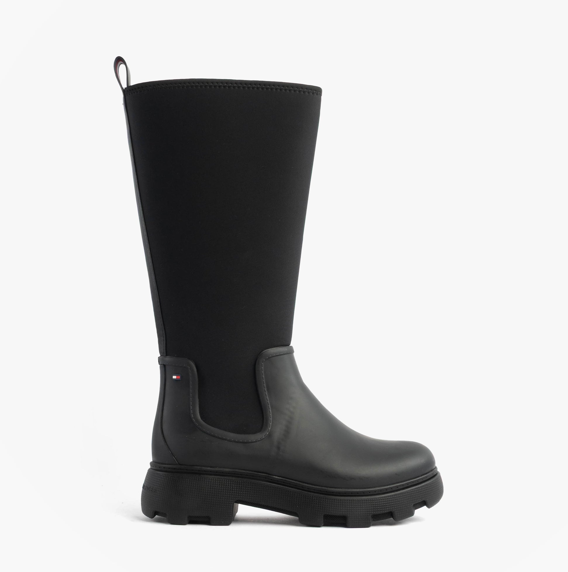 Tommy Hilfiger FLAG LONG RAINBOOT Womens Boots Black