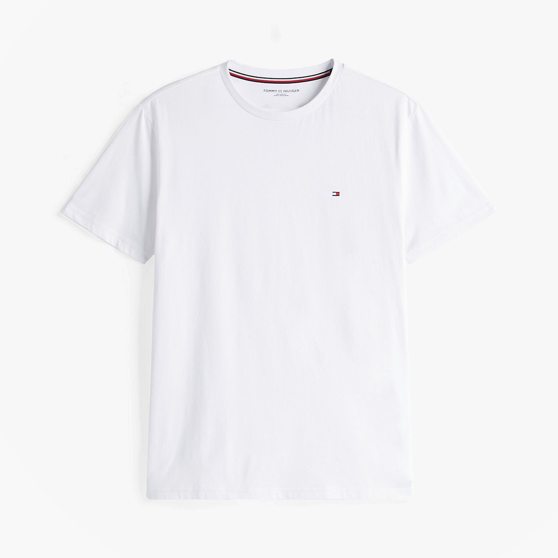 Tommy Hilfiger PURE COTTON Mens T-Shirt & Shorts Pyjama Set White / Grid Plaid