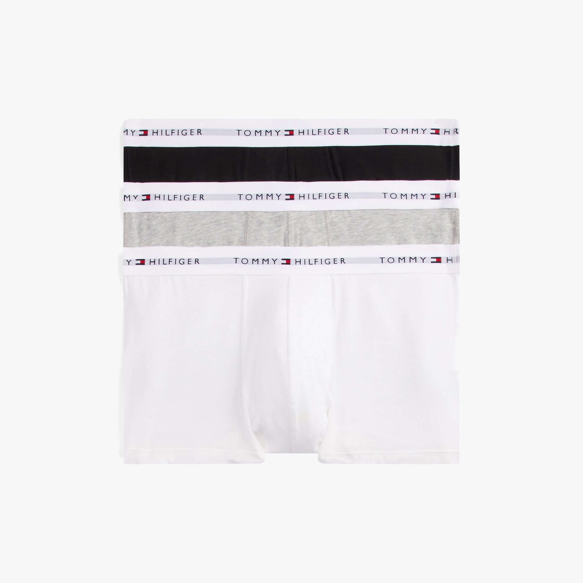 Tommy Hilfiger Mens 3 Pack Logo Waistband Trunks Multi