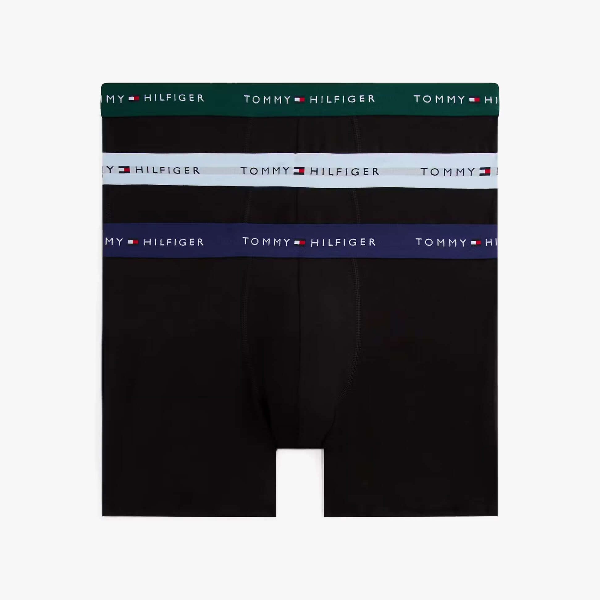 Tommy Hilfiger BOXER BRIEF 3 Pack Mens Cotton Stretch Black