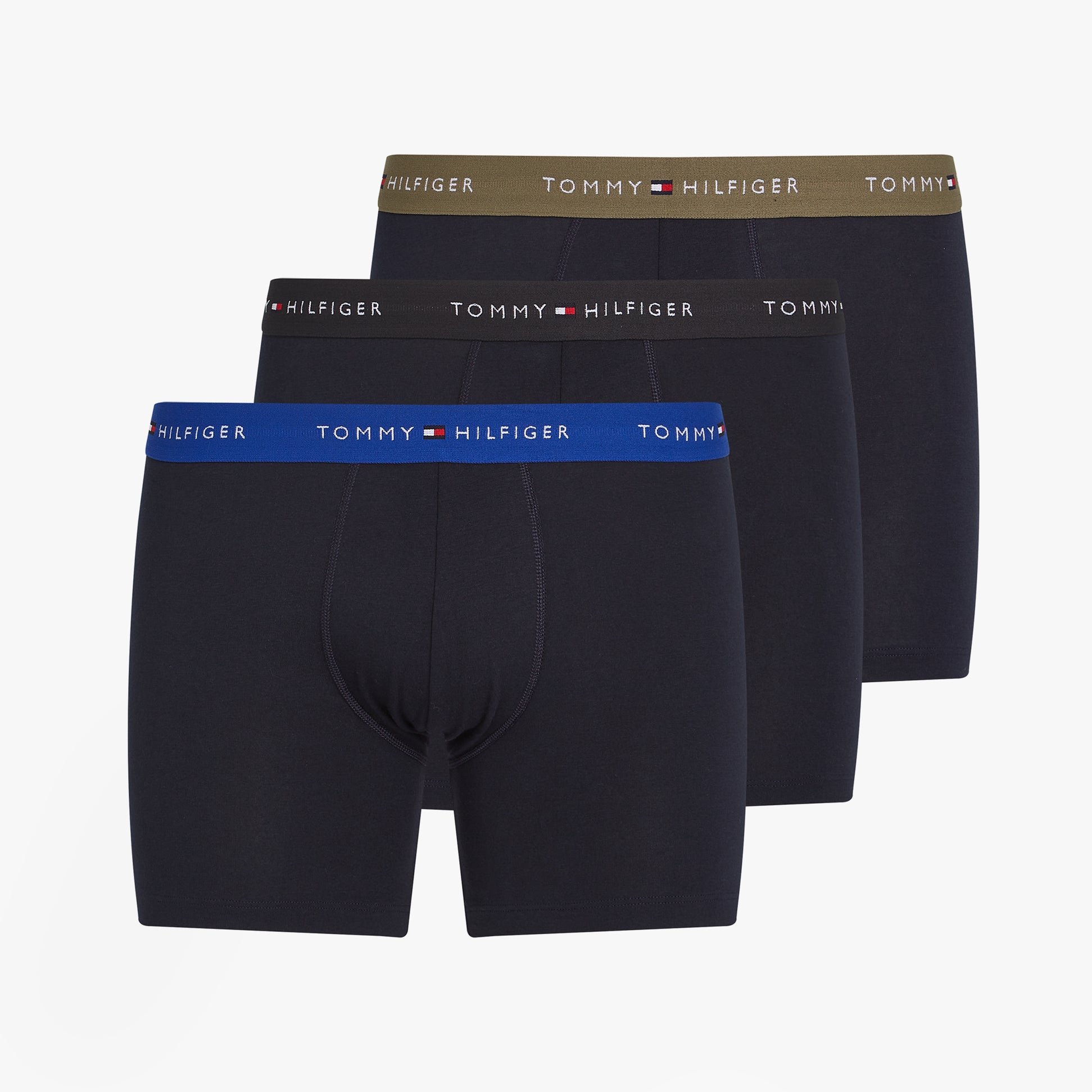 Tommy Hilfiger LOGO 3 Pack Mens Boxer Briefs Multicoloured