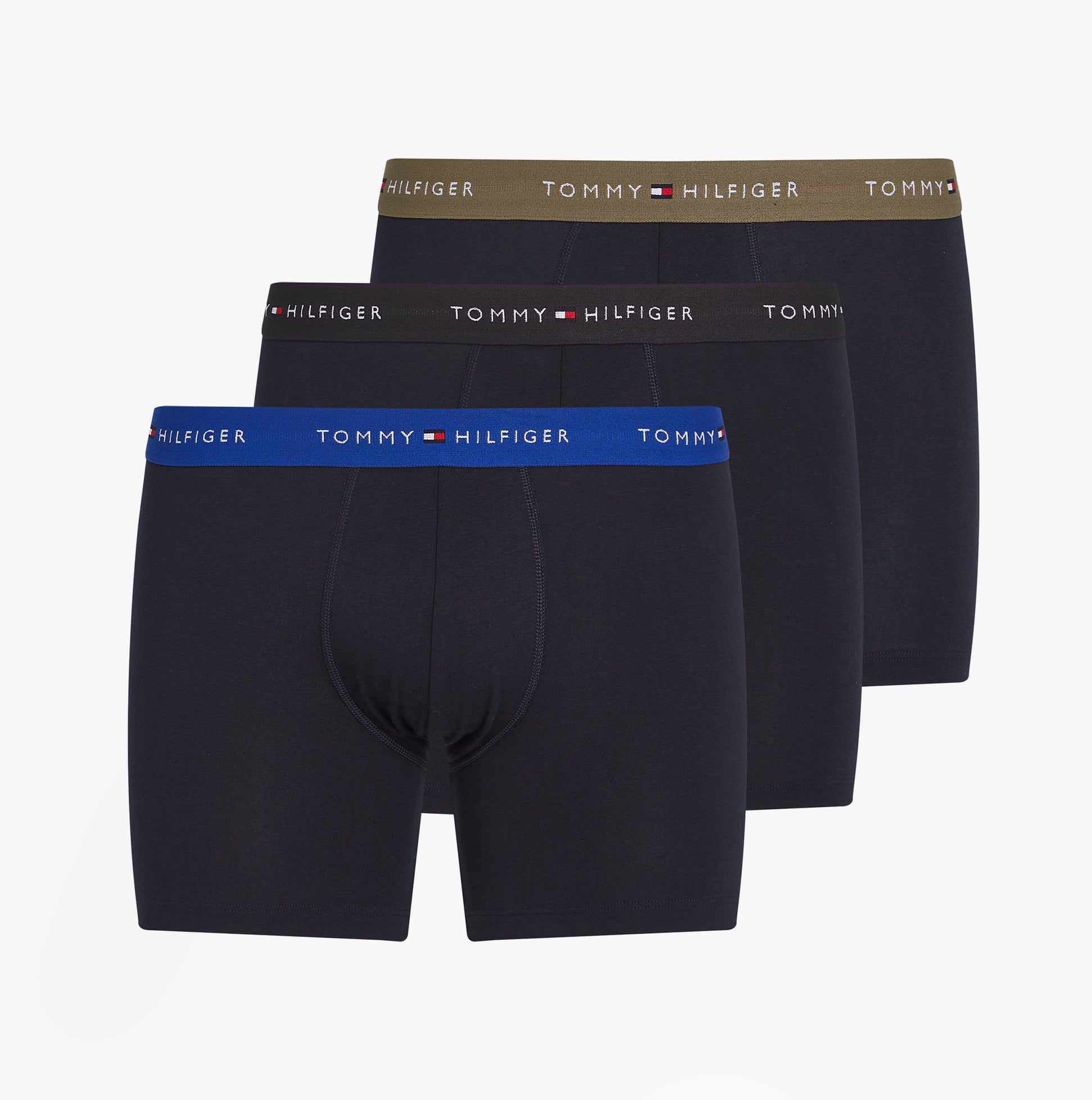 Tommy Hilfiger LOGO 3 Pack Mens Boxer Briefs Multicoloured