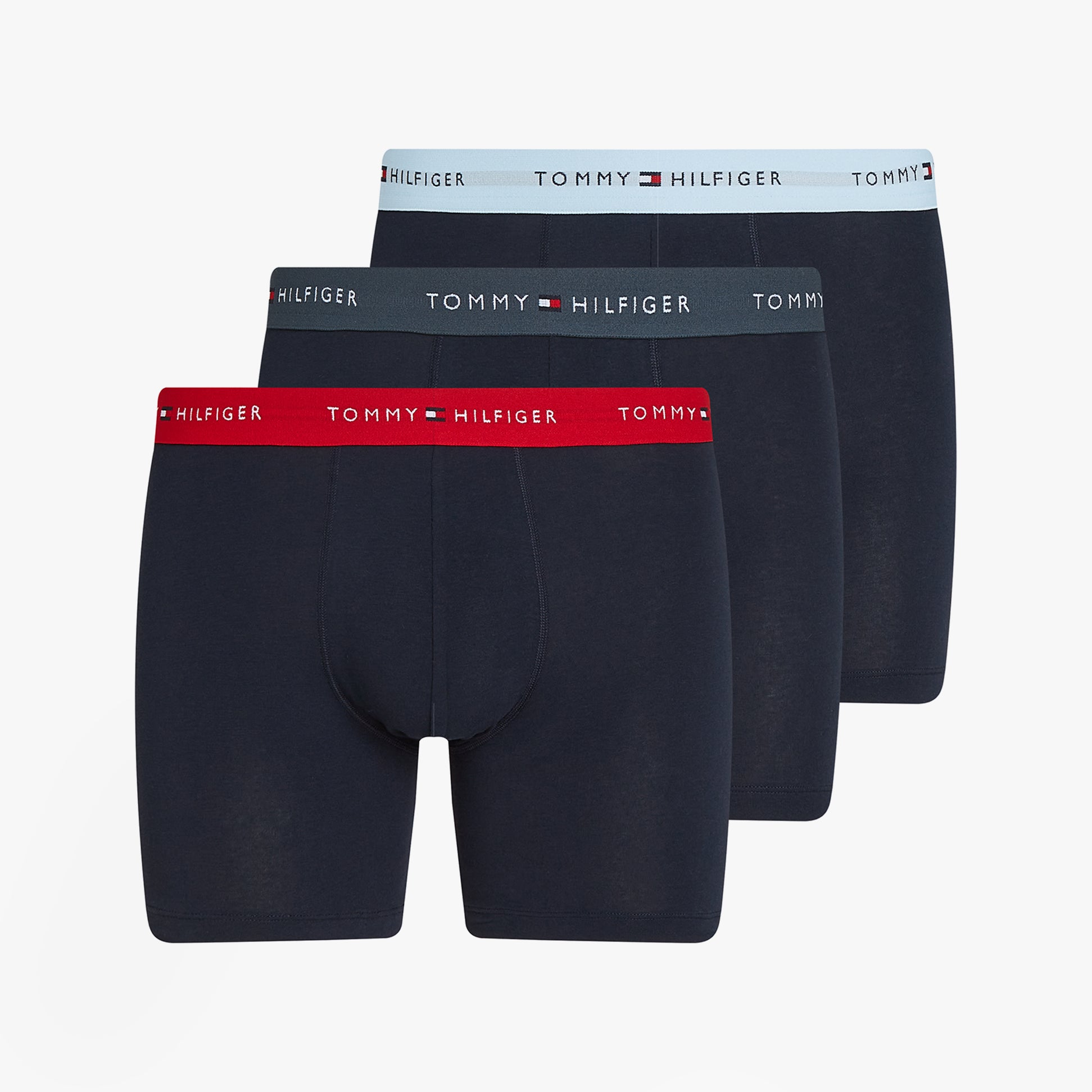 Tommy Hilfiger LOGO 3 Pack Mens Boxer Briefs Multicoloured