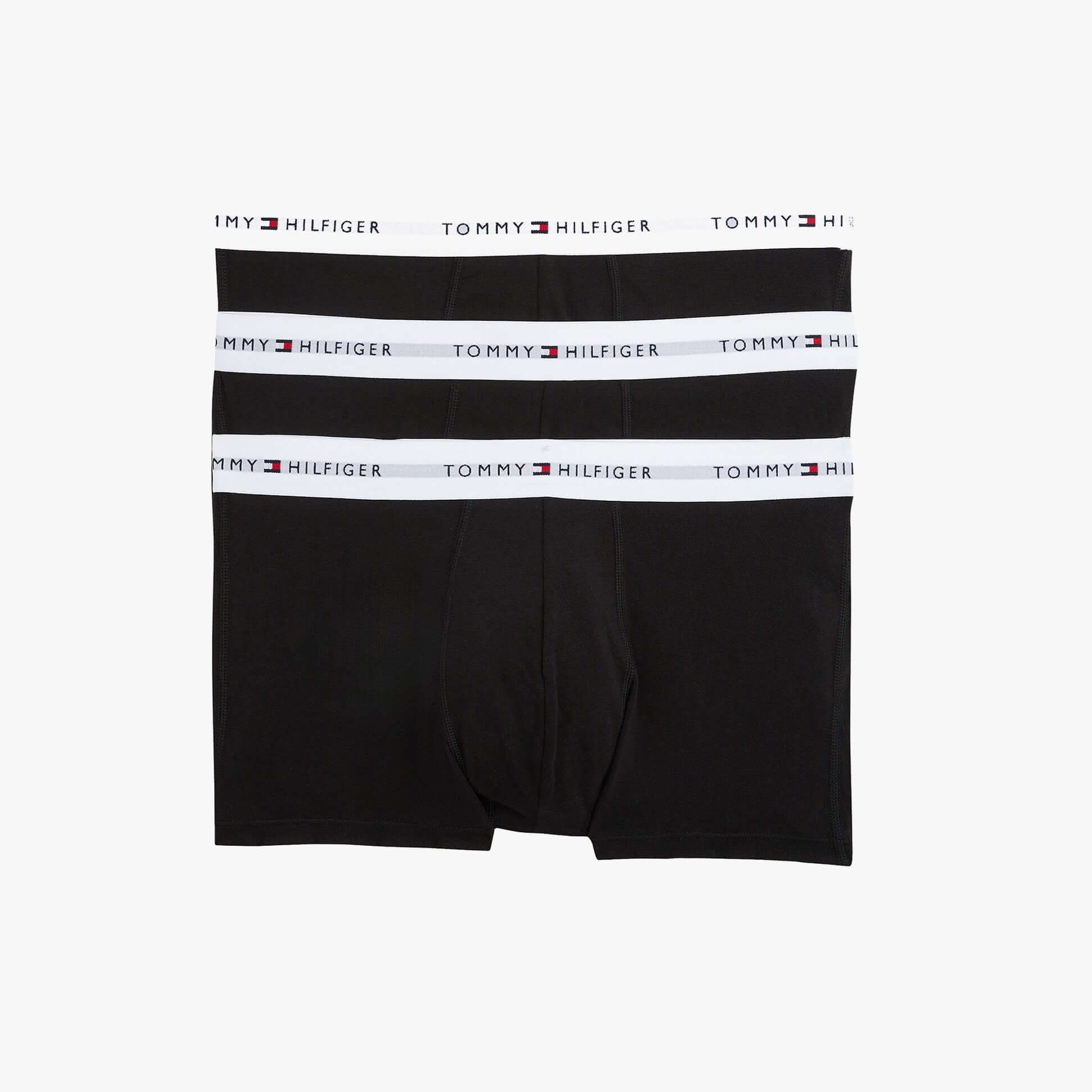 Tommy Hilfiger Mens 3 Pack Trunks Black