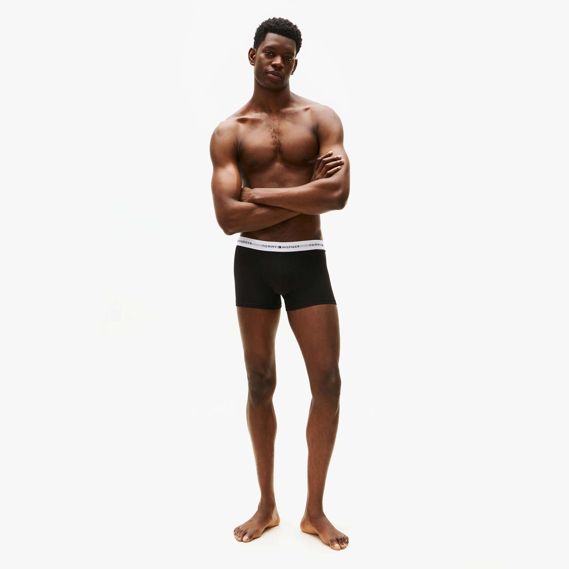 Tommy Hilfiger Mens 3 Pack Trunks Black