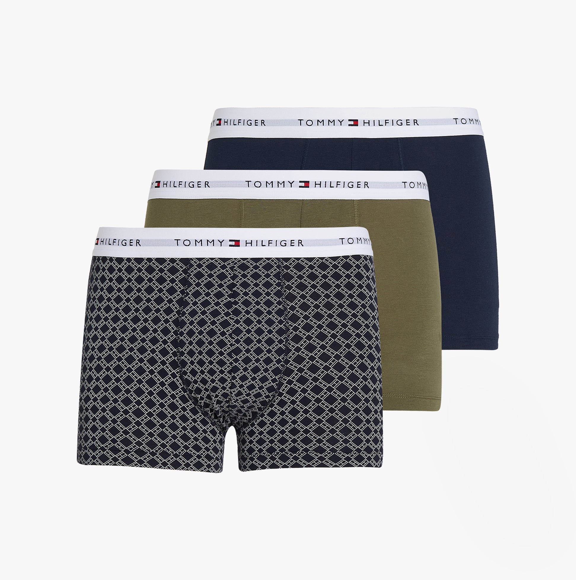 Tommy Hilfiger 3 Pack Mens Trunks Multicoloured