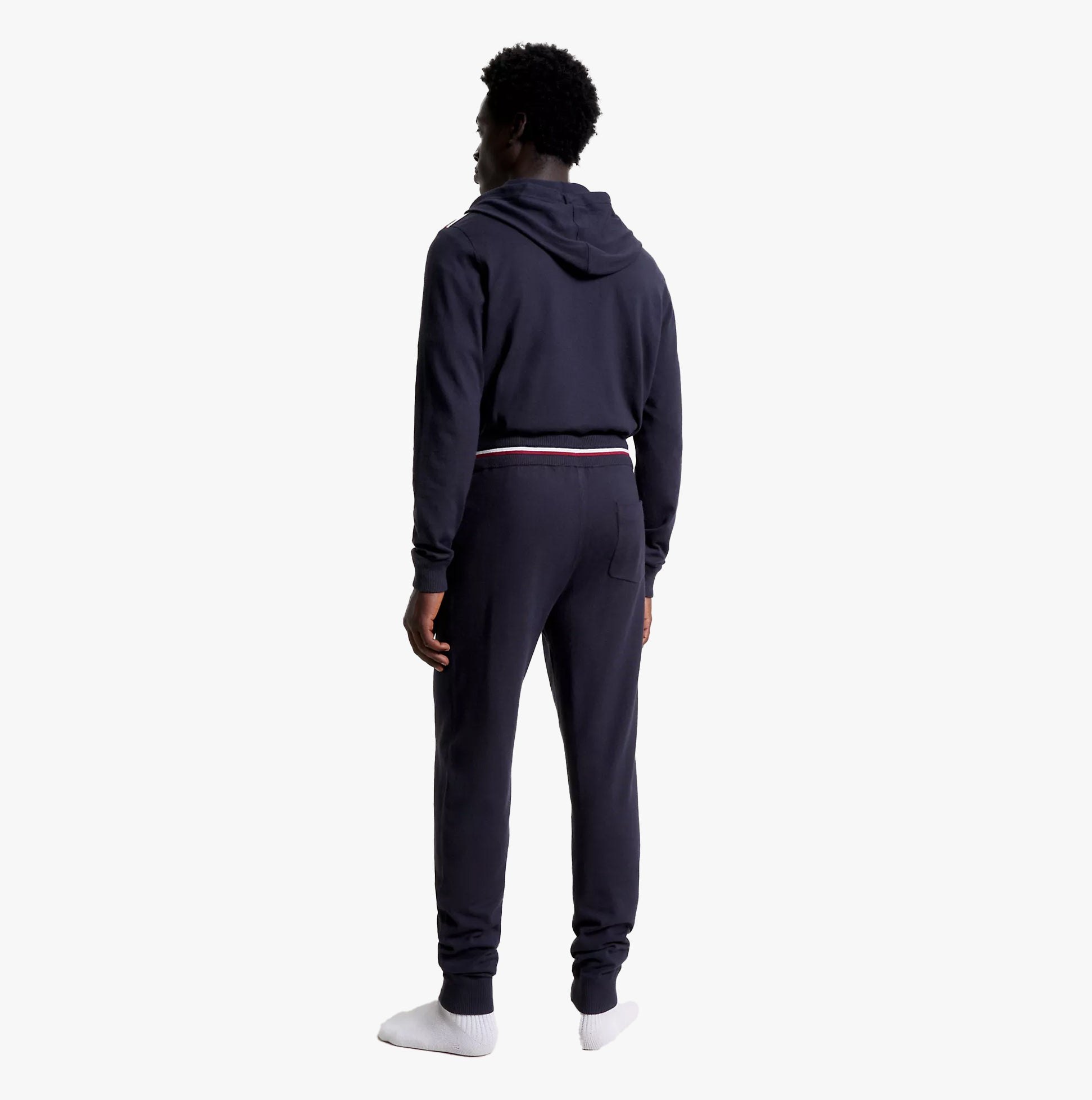 Tommy Hilfiger GLOBAL STRIPE Mens Cuffed Joggers Desert Sky