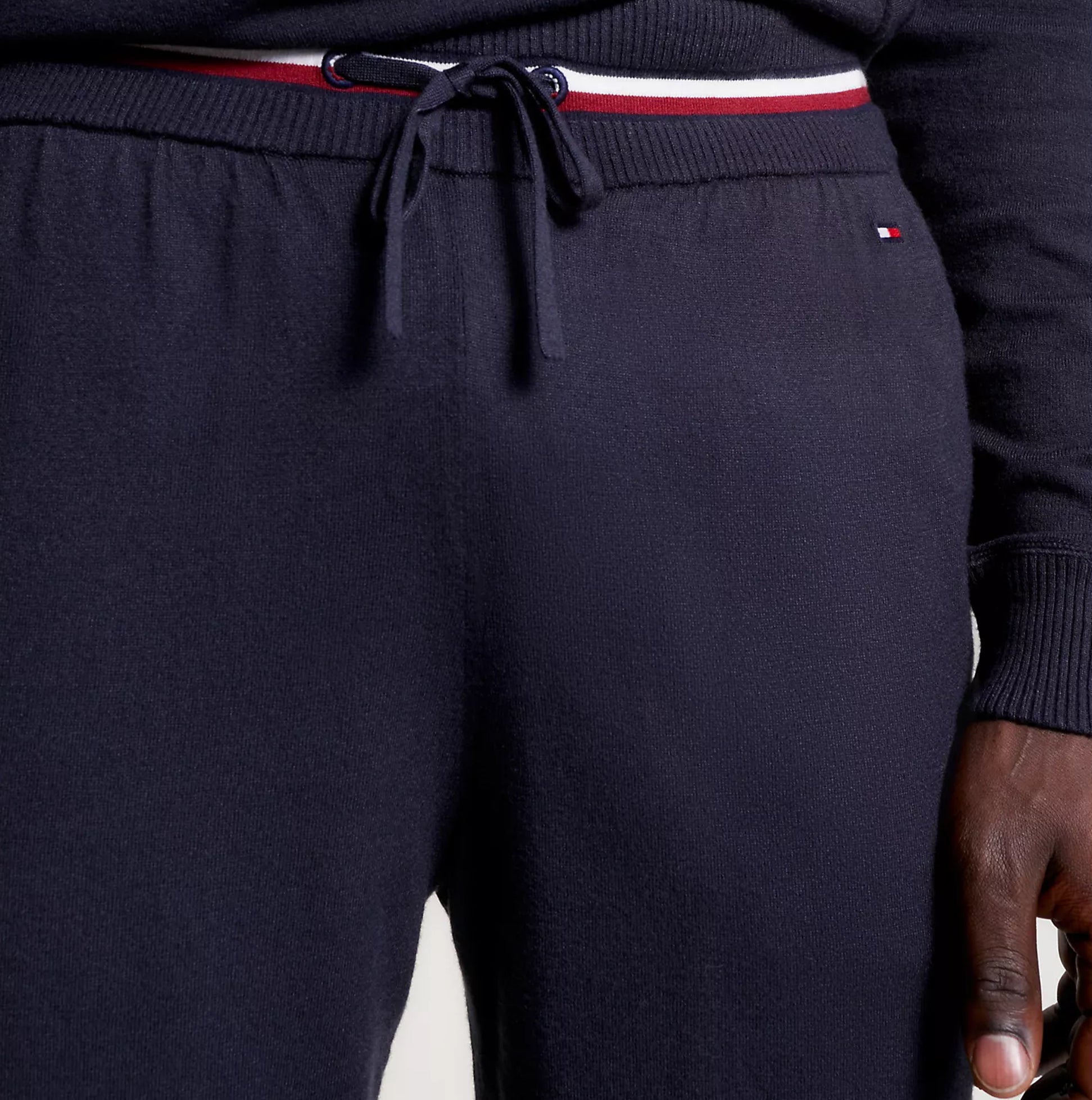 Tommy Hilfiger GLOBAL STRIPE Mens Cuffed Joggers Desert Sky