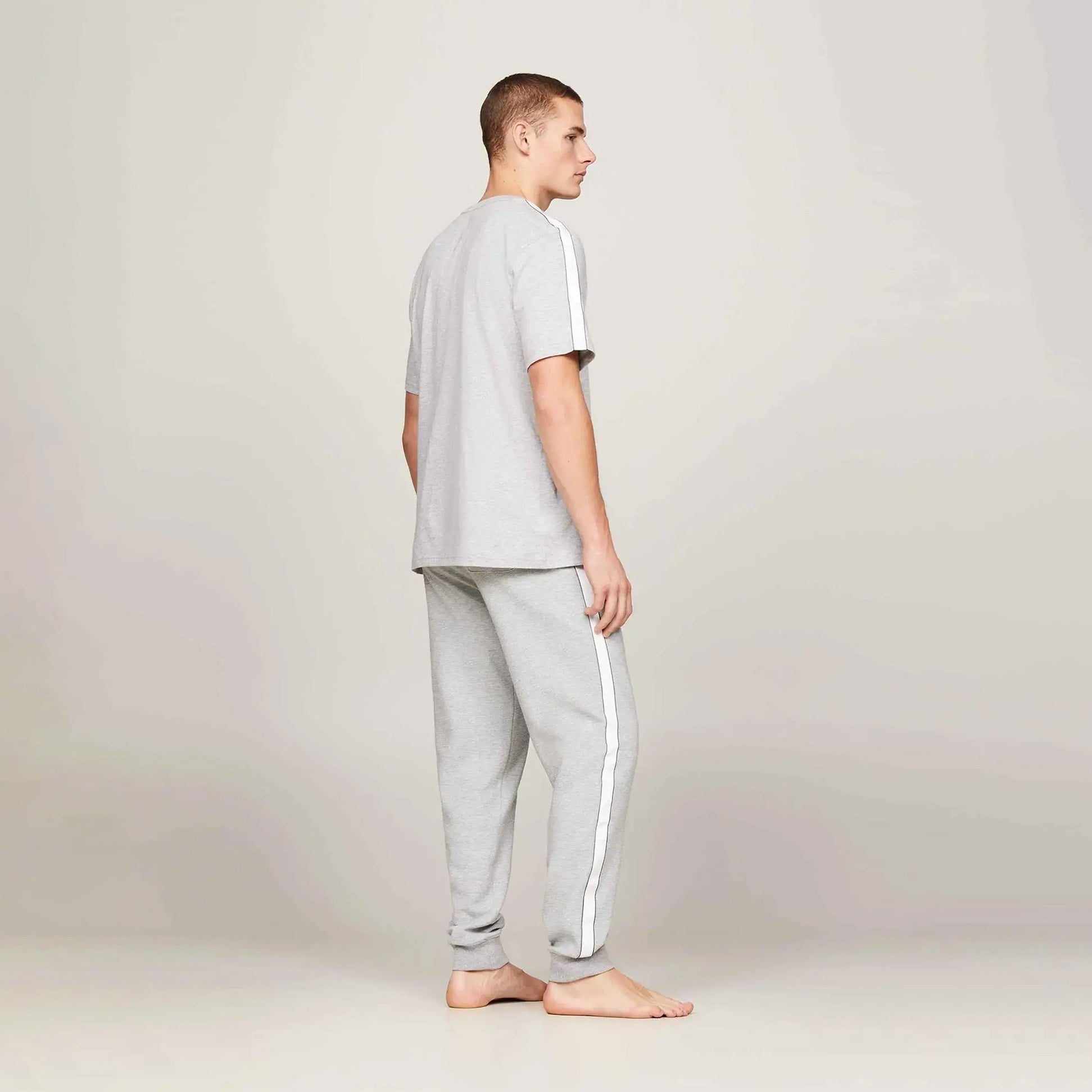 Tommy Hilfiger TEE LOGO Mens Light Grey Ht