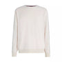 Tommy Hilfiger TH ESTABLISHED Mens Velour Lounge Sweatshirt Cashmere Creme