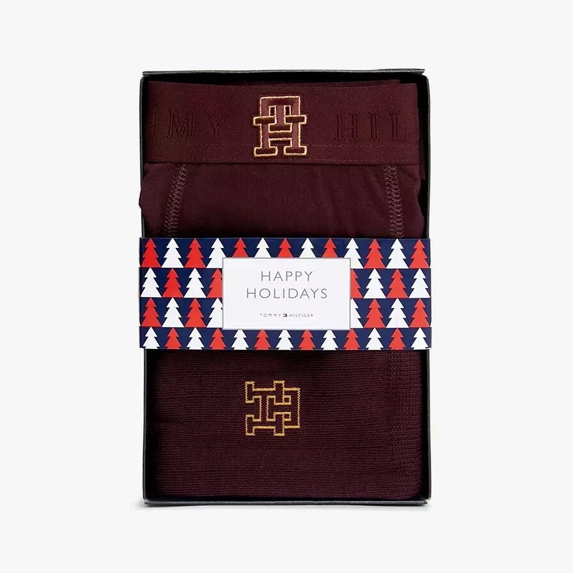 Tommy Hilfiger TRUNK & SOCK SET Mens Gift Sets Deep Burgundy/ Deep Burgundy