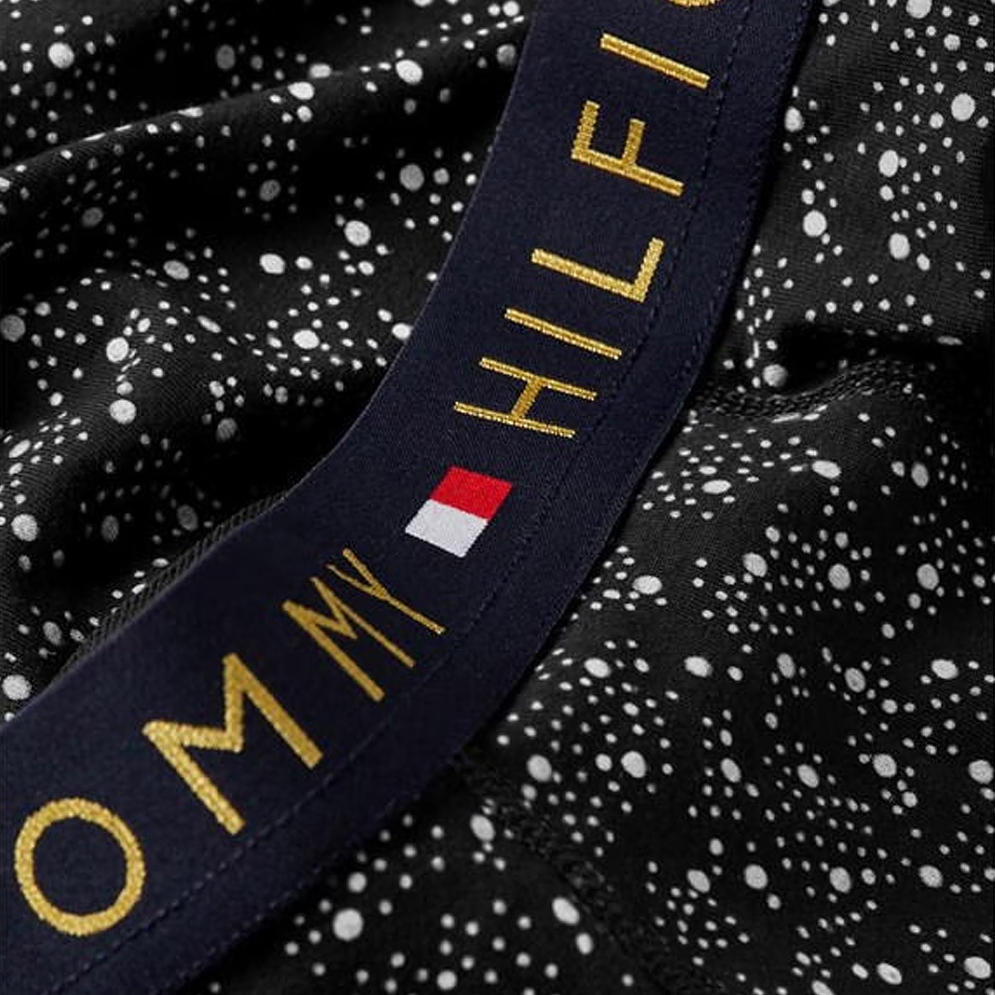 Tommy Hilfiger TRUNK PRINT & SOCK SET GOLD Mens Gift Sets Constellation Dots/Black