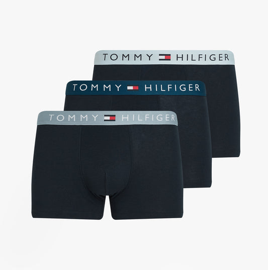 Tommy Hilfiger ORIGINAL WAISTBAND 3 Pack Mens Trunks Multicoloured