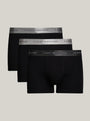 Tommy Hilfiger SIGNATURE COTTON Mens 3 Pack Trunks Black