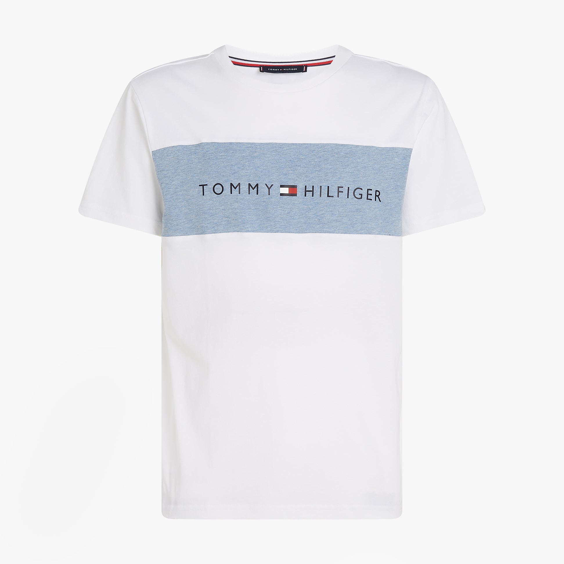 Tommy Hilfiger COLOUR BLOCKED Mens T-Shirt Optic White