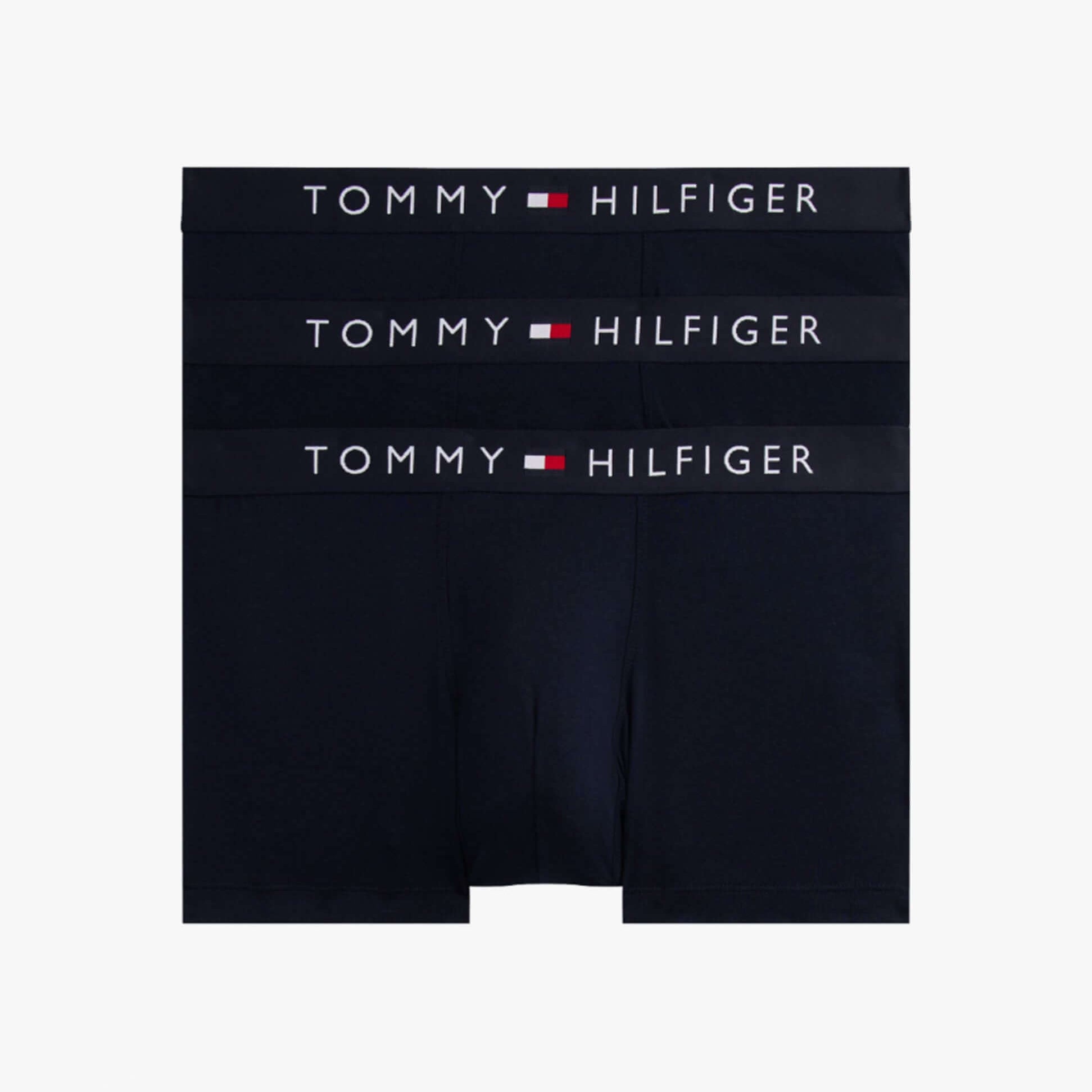 Tommy Hilfiger BOXER BRIEF 3 Pack Mens Cotton Stretch Navy