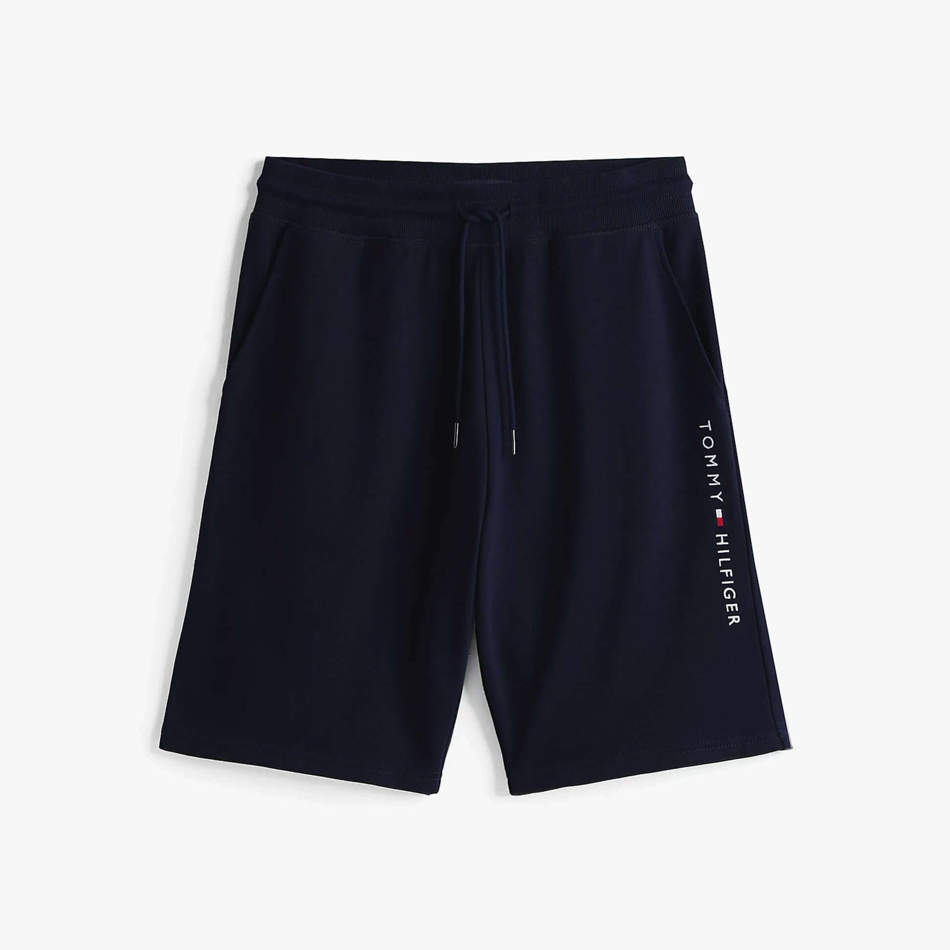 Tommy Hilfiger Mens TH Original Logo Terry Lounge Shorts Navy