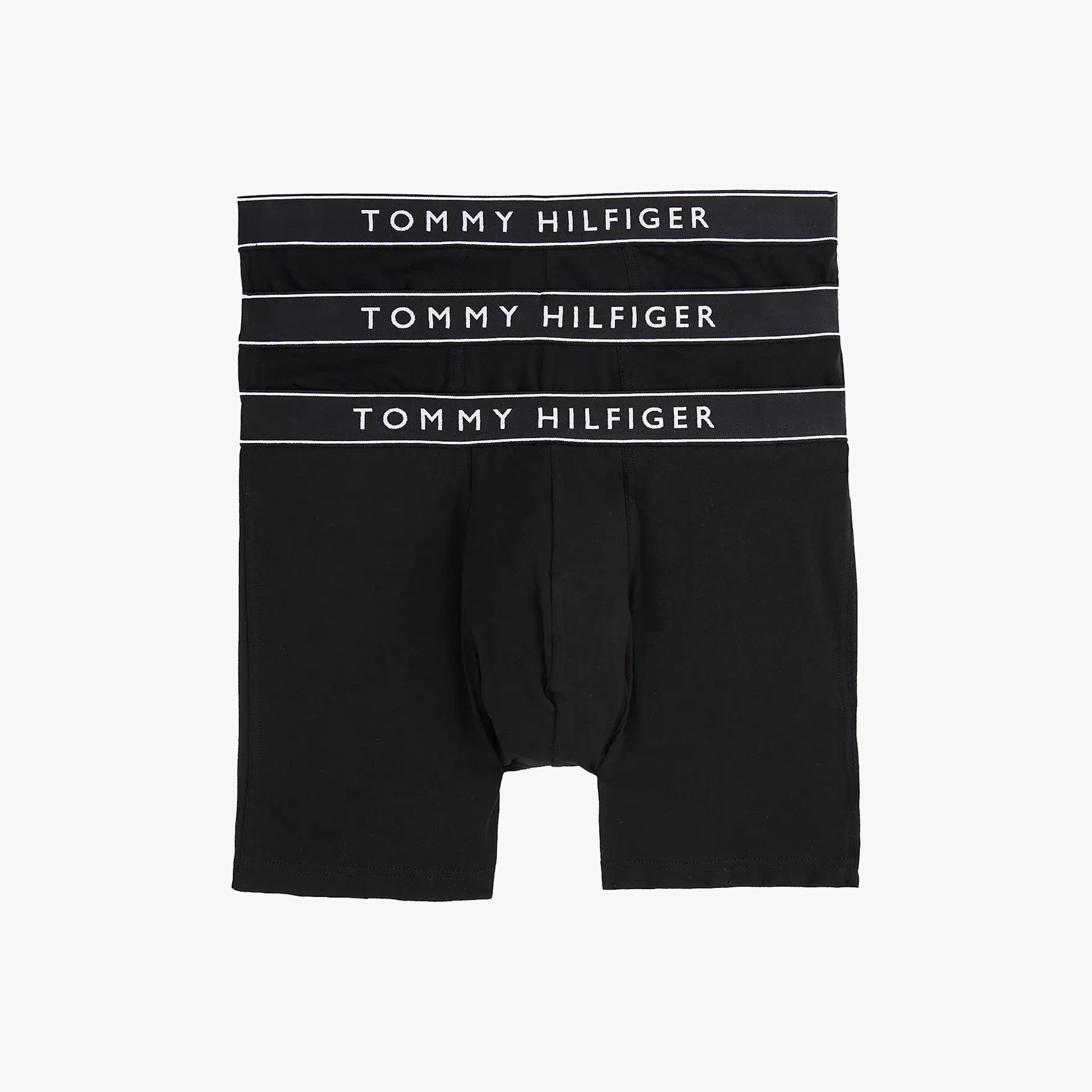 Tommy Hilfiger Mens 3 Pack Waistband Boxer Brief Black