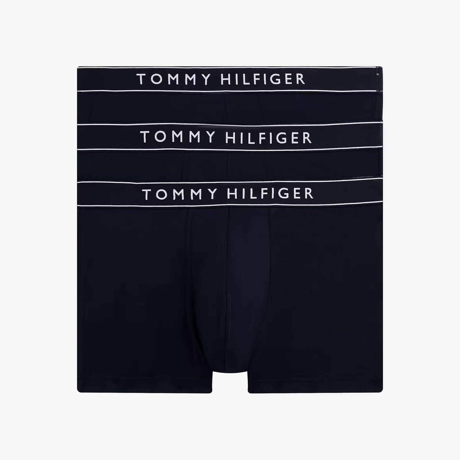Tommy Hilfiger Mens 3 Pack Logo Waistband Trunks Multi