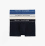 Tommy Hilfiger 3 Pack Mens Trunks Des Sky/Calico/Fssl Blue