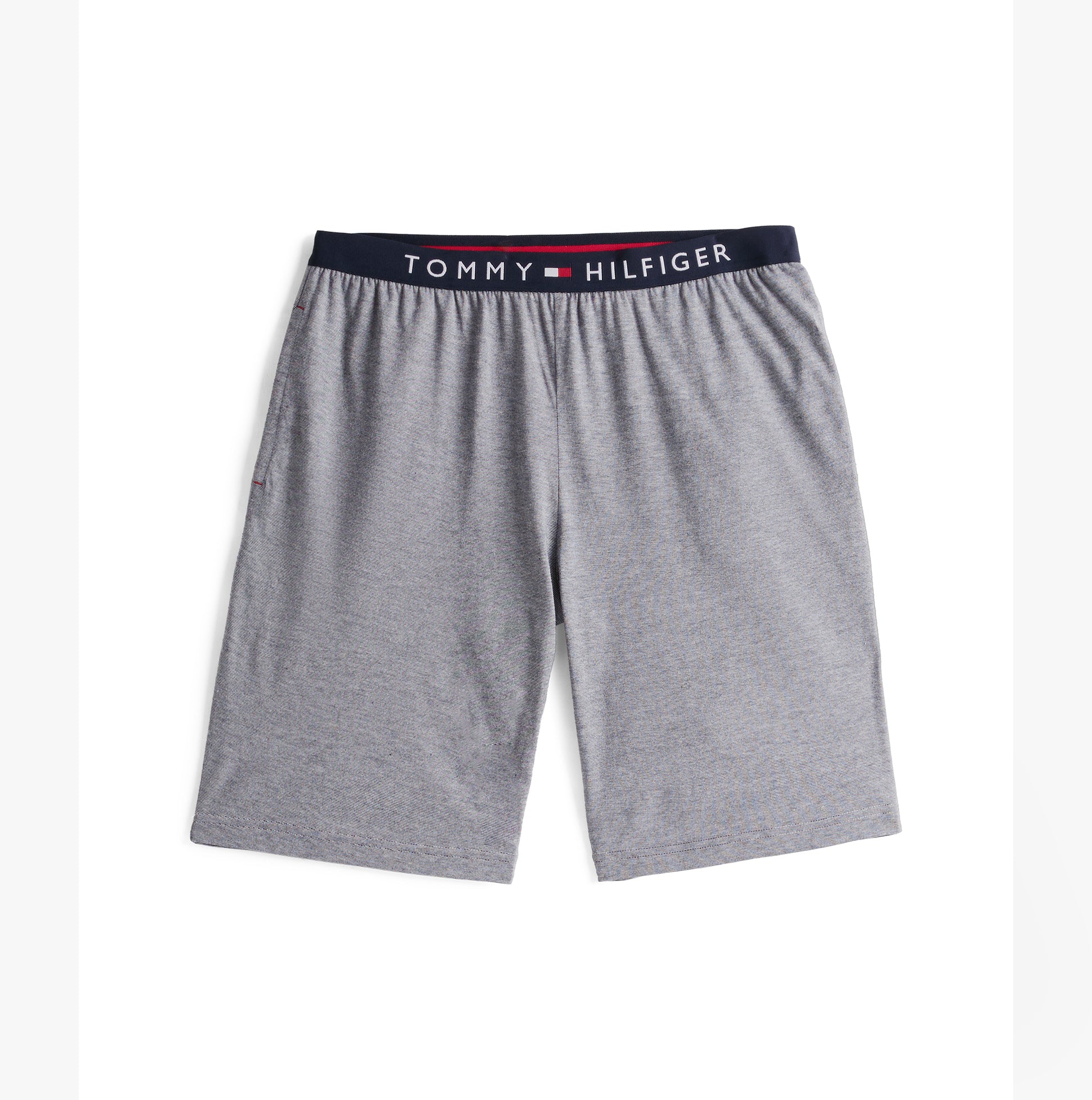 Tommy Hilfiger TH ORIGINAL Mens Jersey Pyjama Set Mini Stripes Blue