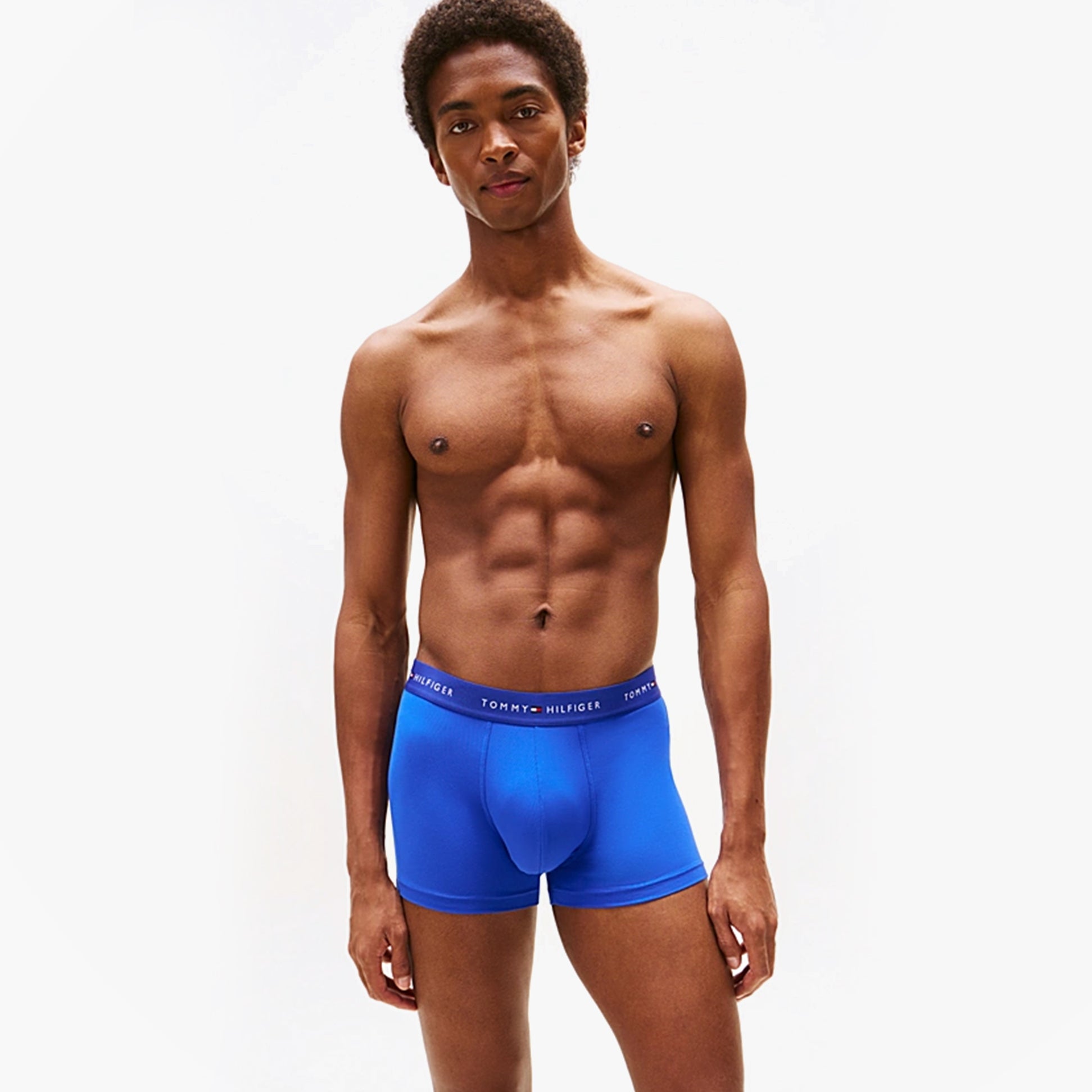 Tommy Hilfiger 3-Pack Signature Mens Microfibre Trunks Multicoloured