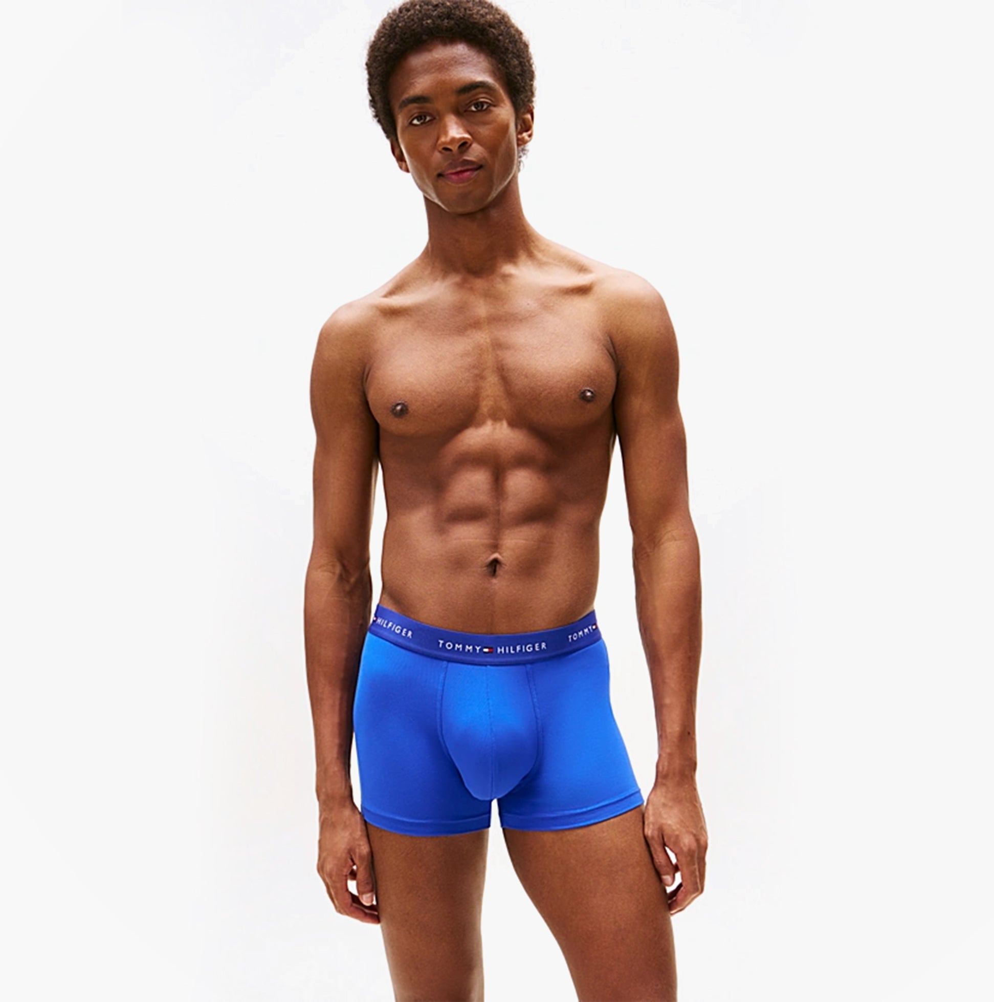 Tommy Hilfiger 3-Pack Signature Mens Microfibre Trunks Multicoloured