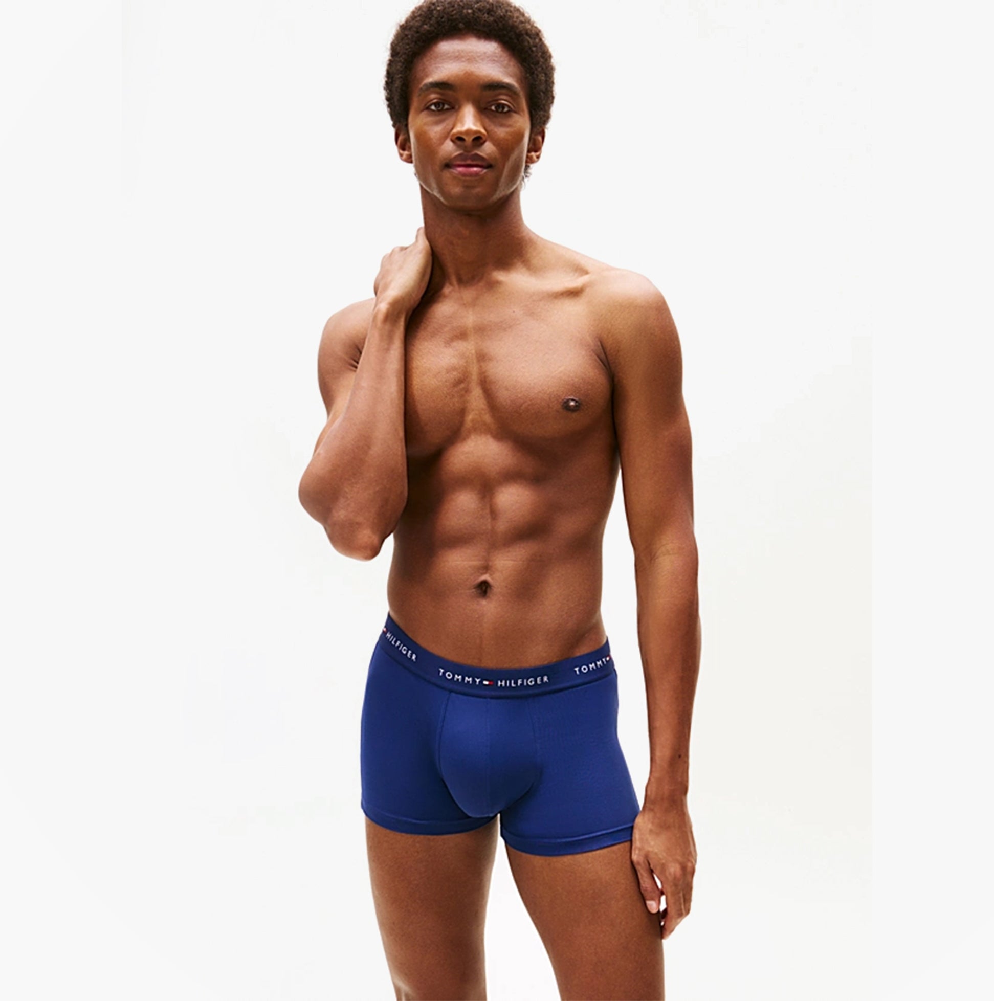 Tommy Hilfiger 3-Pack Signature Mens Microfibre Trunks Multicoloured