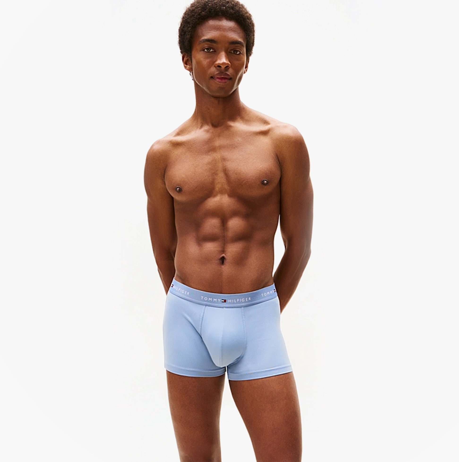 Tommy Hilfiger 3-Pack Signature Mens Microfibre Trunks Multicoloured