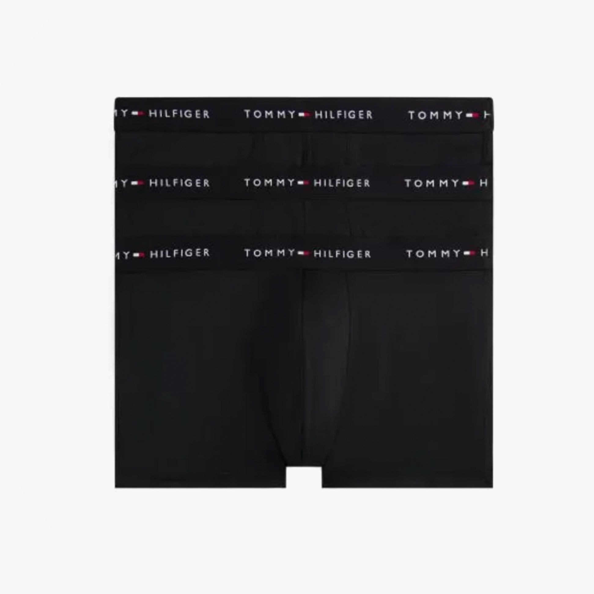 Tommy Hilfiger Mens 3 Pack Signature Microfibre Trunks Black