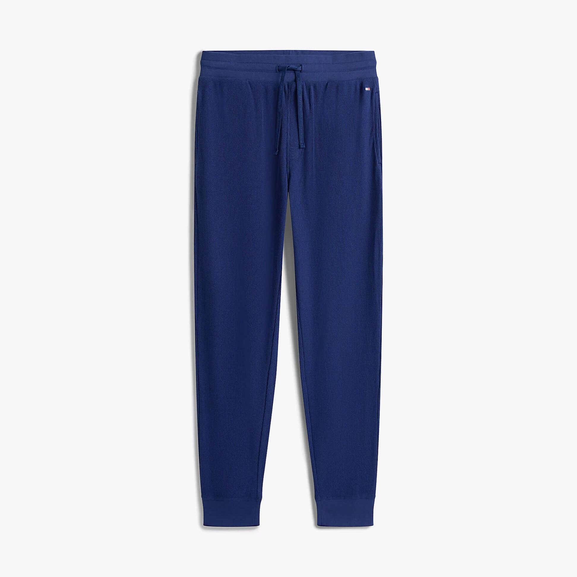 Tommy Hilfiger WAFFLE PANT Mens Cuffed Joggers Navy
