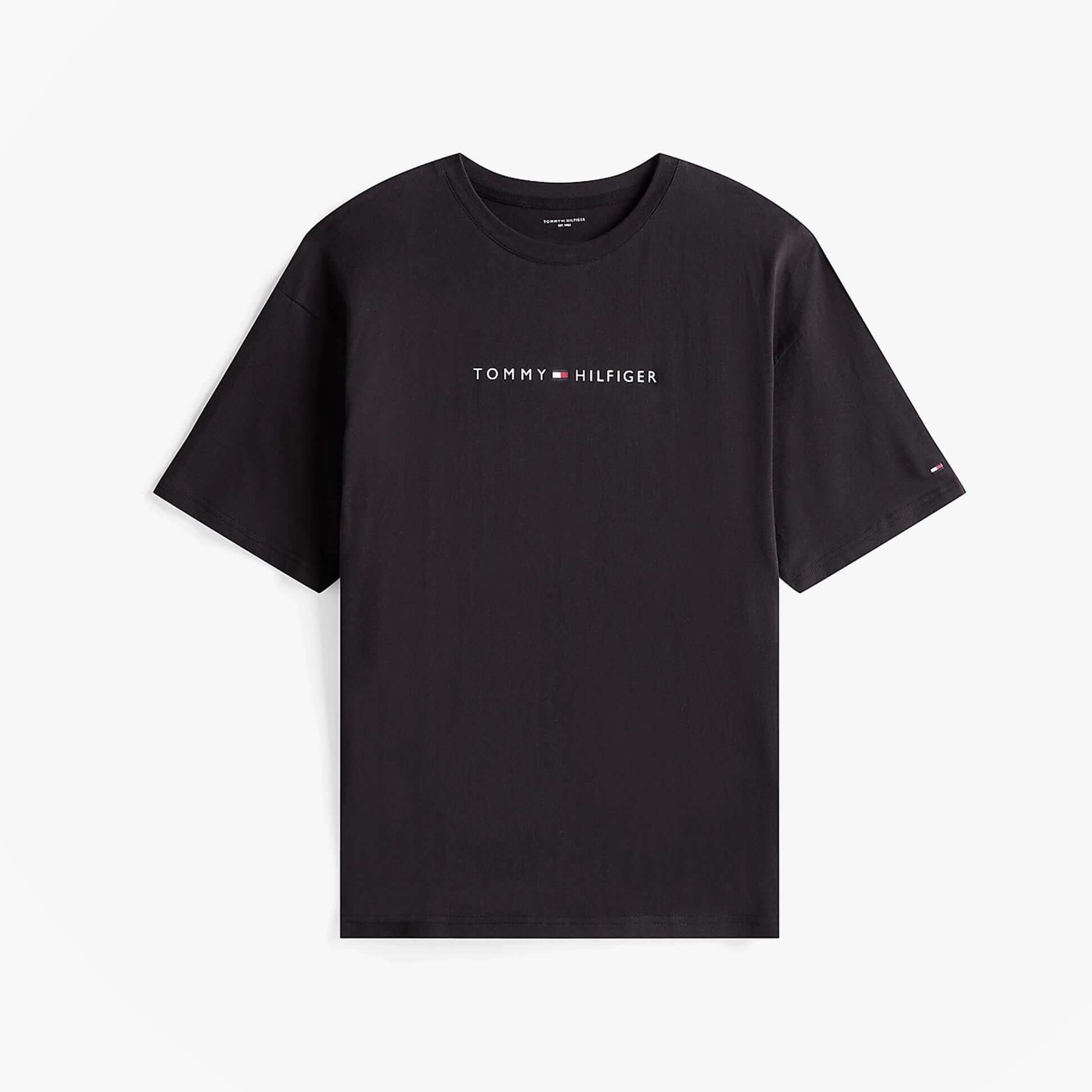 Tommy Hilfiger LOGO T-Shirt Mens Black