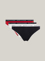 Tommy Hilfiger BIKINI 3 Pack Womens Briefs Desert Sky/White/Primary Red