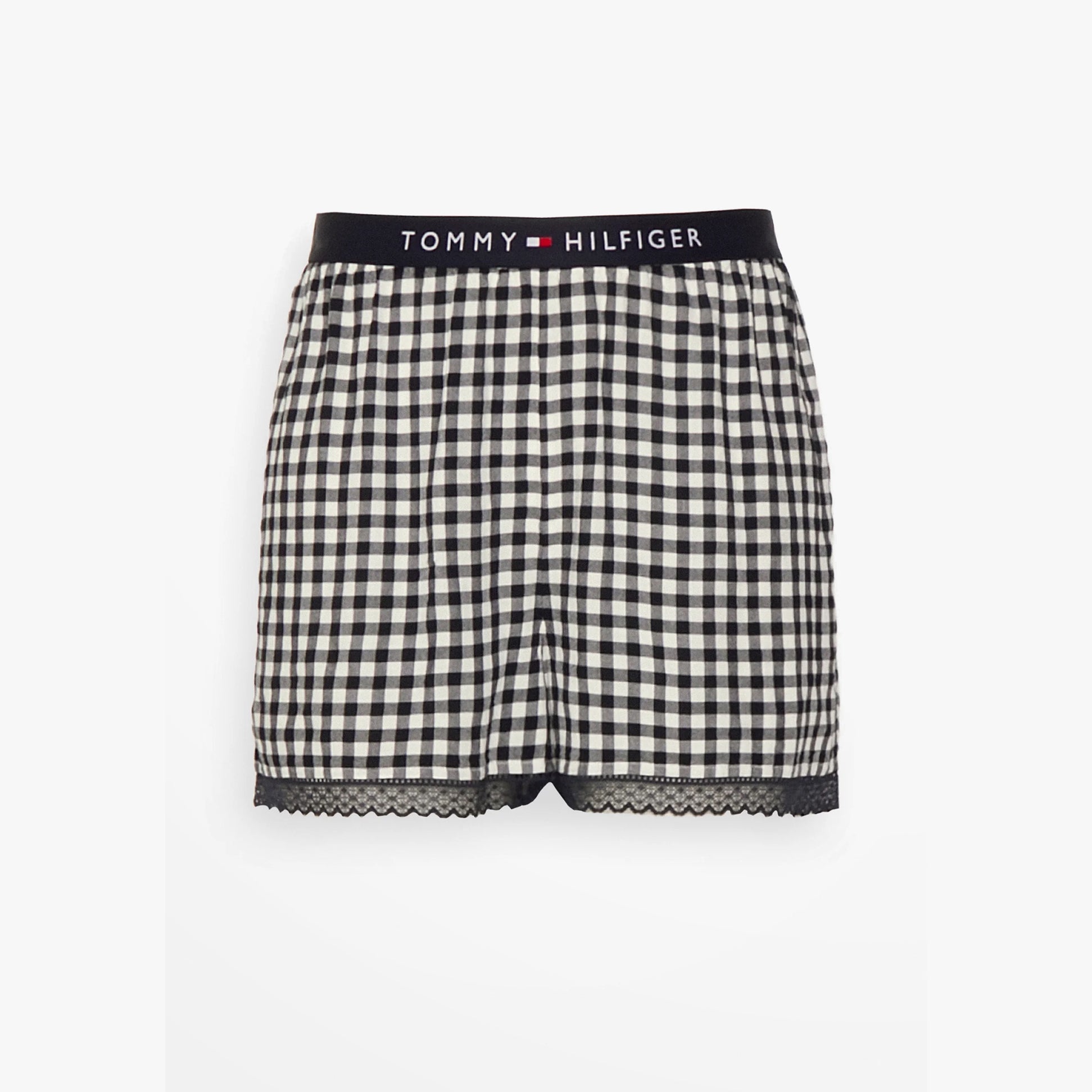 Tommy Hilfiger WOVEN SHORT PRINT Womens Shorts Heritage Gingham Desert Sky