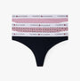 Tommy Hilfiger Womens 3 PACK THONG Multi