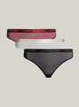 Tommy Hilfiger GIFT UNDERWEAR Womens 3 Pack Thongs Multicoloured